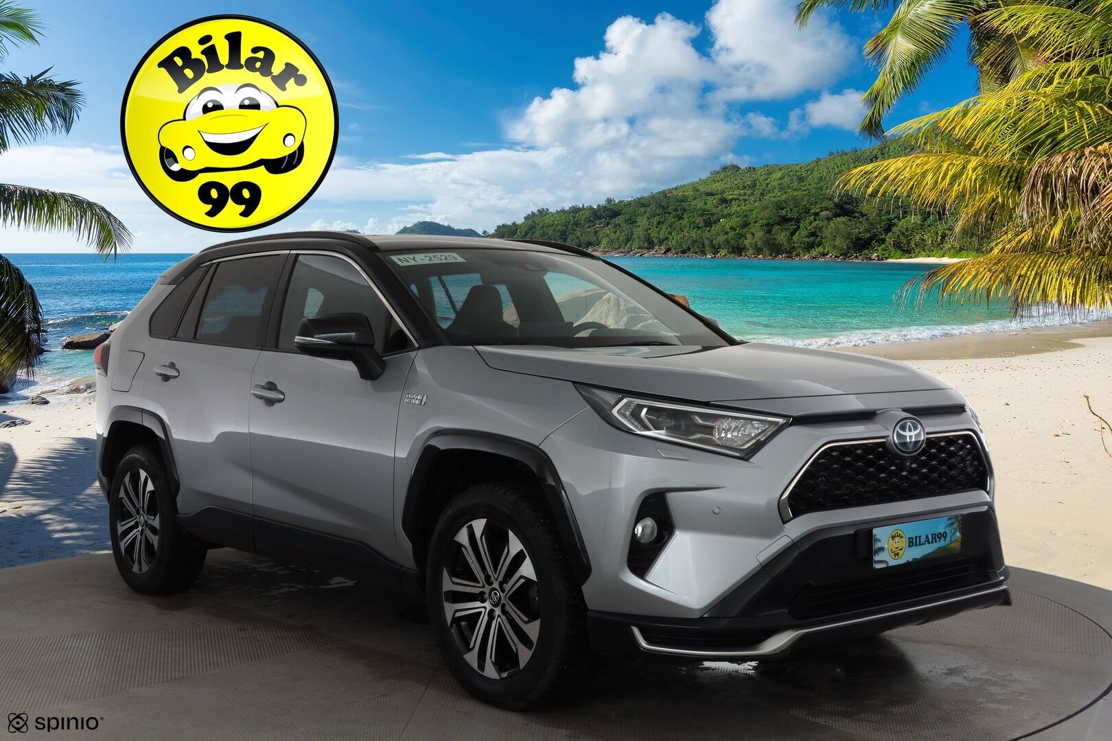 TOYOTA RAV4 PLUG-IN 2020 2.5 Hybrid AWD-i Premium * ACC / HUD / 360° / Muistipenkki / Ilmastoidut nahat / JBL / Koukku / LED / Navi / KeylessGo * - Kahdet renkaat aluvanteilla / Merkkihuollettu / Huippuvarusteet