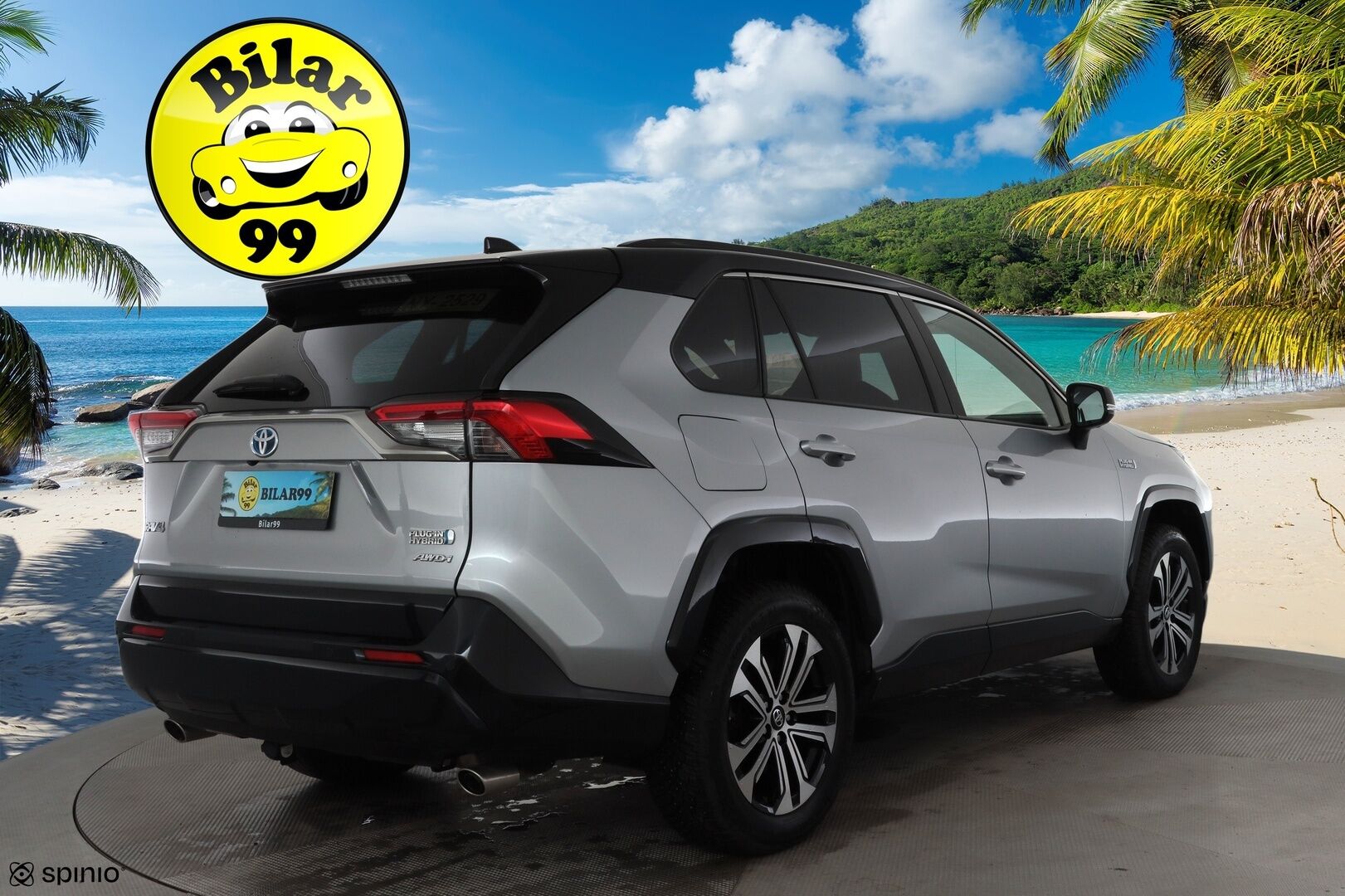 TOYOTA RAV4 PLUG-IN 2020 2.5 Hybrid AWD-i Premium * ACC / HUD / 360° / Muistipenkki / Ilmastoidut nahat / JBL / Koukku / LED / Navi / KeylessGo * - Kahdet renkaat aluvanteilla / Merkkihuollettu / Huippuvarusteet