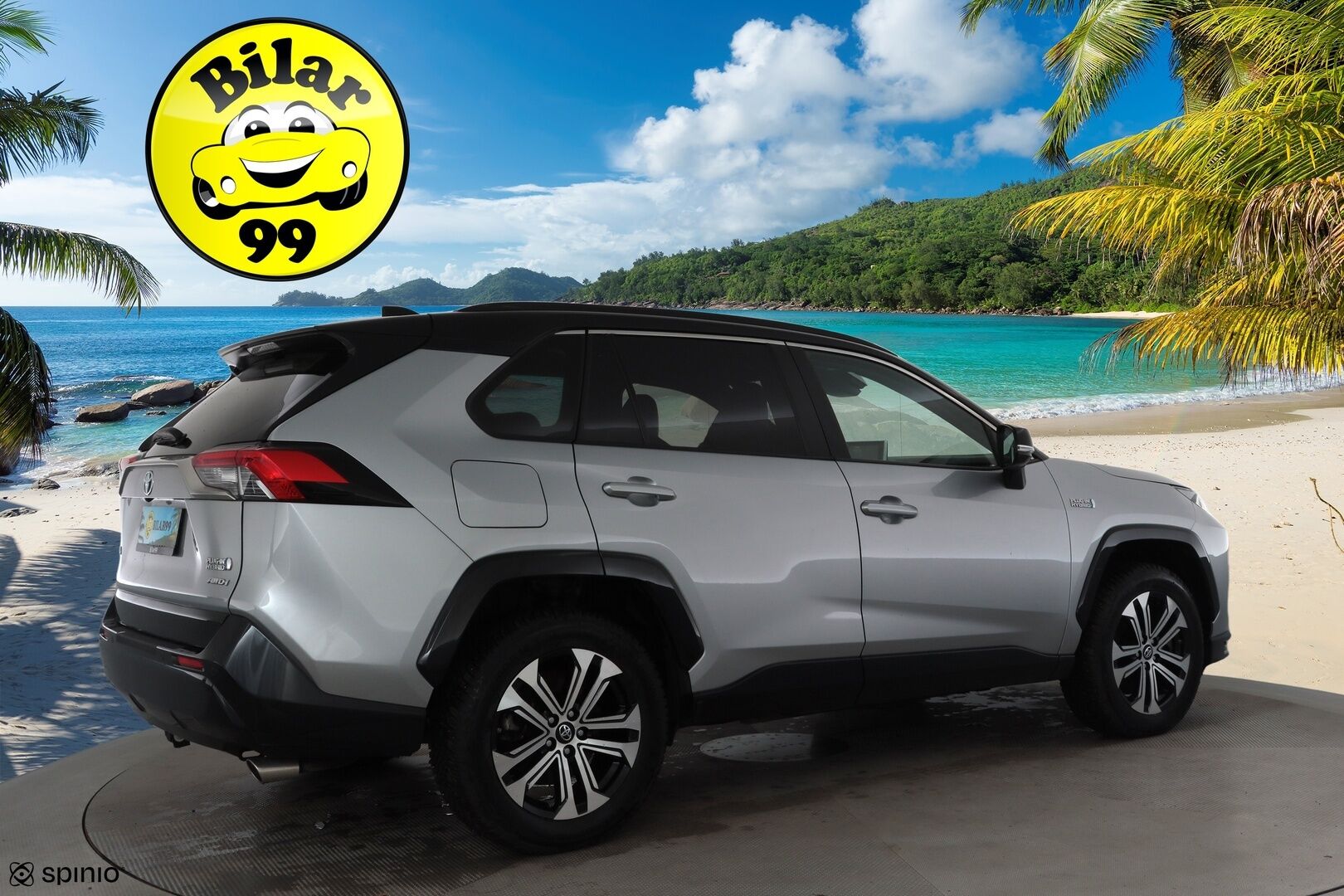 TOYOTA RAV4 PLUG-IN 2020 2.5 Hybrid AWD-i Premium * ACC / HUD / 360° / Muistipenkki / Ilmastoidut nahat / JBL / Koukku / LED / Navi / KeylessGo * - Kahdet renkaat aluvanteilla / Merkkihuollettu / Huippuvarusteet