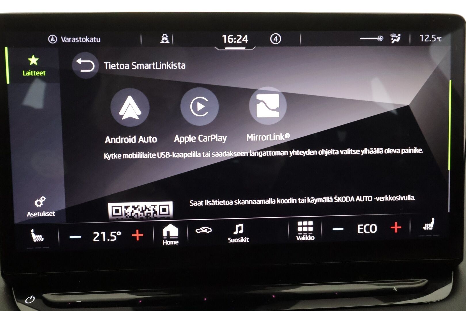 SKODA ENYAQ 2022 80 SportLine iV * ACC / ILP / Matrix-LED / Kamera / Muistipenkki / Navi / Kaistavahti / Keyless * - SoH 94.4% / Kahdet OEM vanteet / Merkkihuollot / Myydään juuri huollettuna!