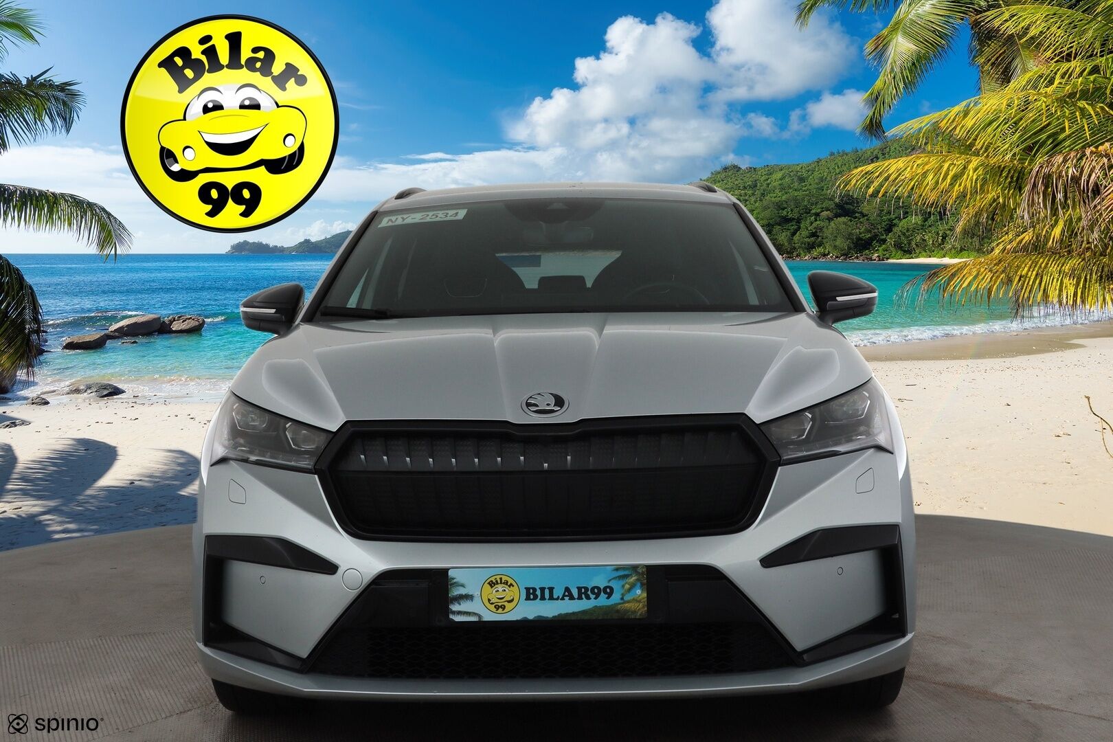 SKODA ENYAQ 2022 80 SportLine iV * ACC / ILP / Matrix-LED / Kamera / Muistipenkki / Navi / Kaistavahti / Keyless * - SoH 94.4% / Kahdet OEM vanteet / Merkkihuollot / Myydään juuri huollettuna!