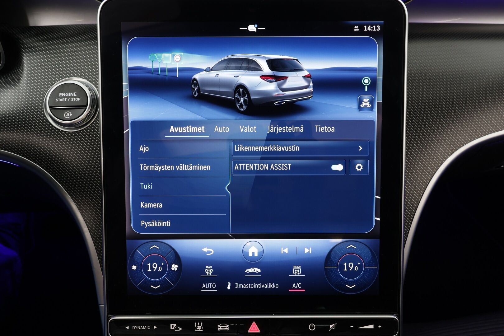 MERCEDES-BENZ C 2022 300d T Avantgarde * Panorama / Webasto / Distronic / LED-High Performance / P.kamera / Koukku / Navi / Kaistavahti * - Kahdet renkaat - HULLUT AVAJAISHULINAT KORKOTARJOUS 3,29 %