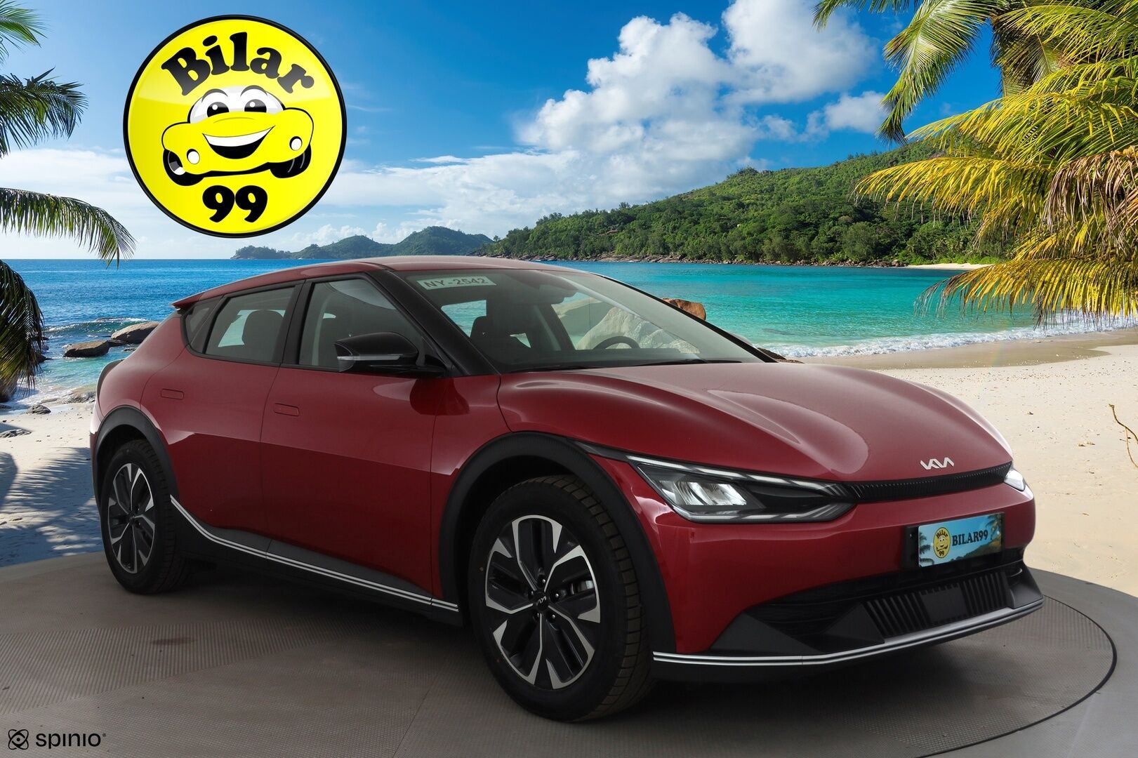 KIA EV6 2024 RWD 58kWh 170hv * Adapt.Vakkari / Peruutuskamera / LED / Navi / Puolinahkasisusta! - Merkkihuollettu / 2x Renkaat / Juuri tullut Tampereelle! - HULLUT AVAJAISHULINAT KORKOTARJOUS 3,29 %