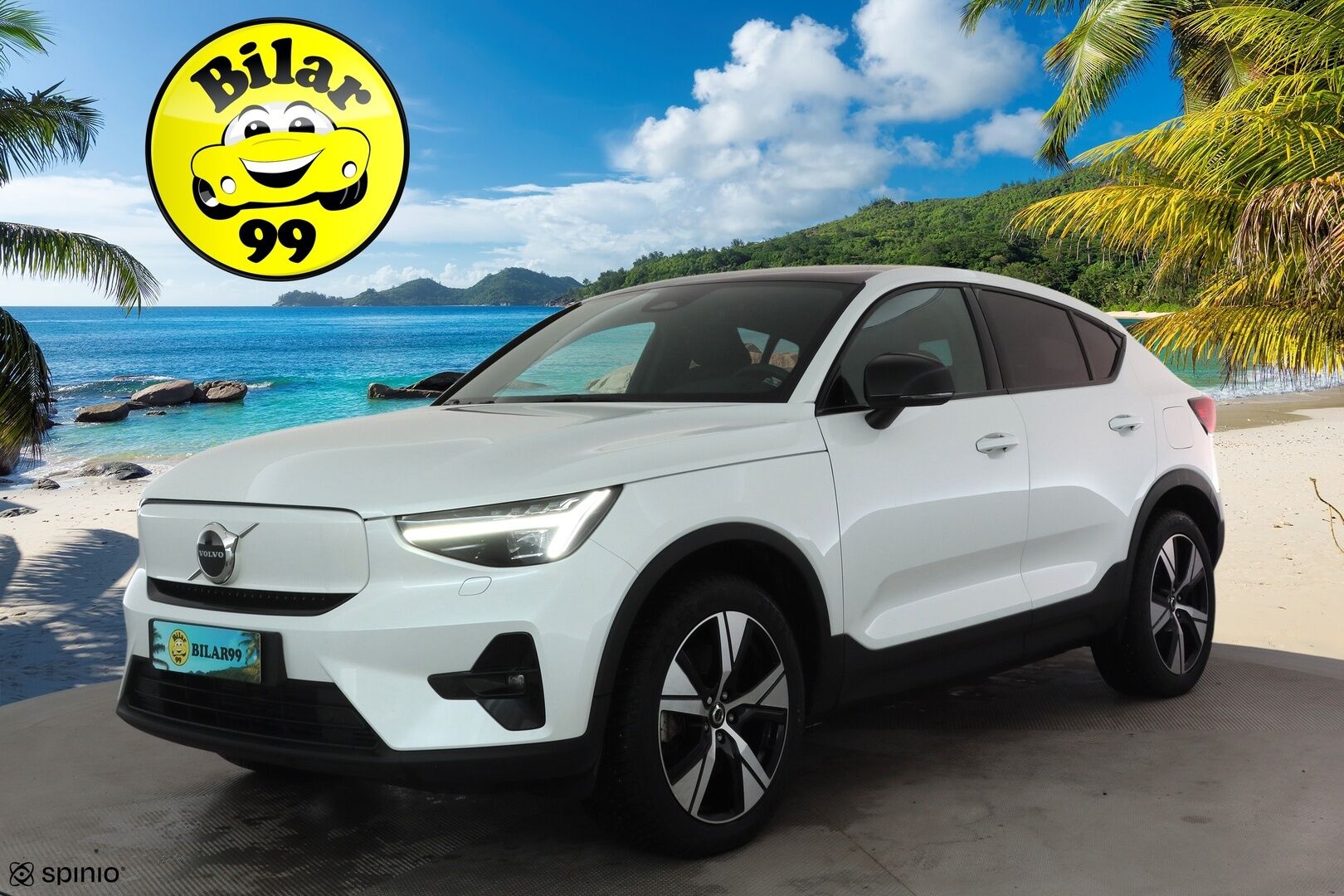 Volvo C40 2023 Recharge Single Plus aut * Pixel-LED / Pilot assist / Lasikatto / Muistipenkki / Harman/Kardon * - Akku kuntotarkastettu SOH 96,2% / Lämpöpumppu /  2x renkaat / Huippu varusteltu yksilö! 