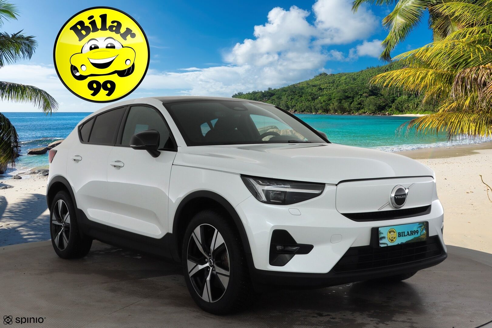 Volvo C40 2023 Recharge Single Plus aut * ILP / Lasikatto / ACC / Pixel-LED / H&K / 360° / Sportpenkki Muistilla / Navi / Kaistavahti * - Akku kuntotarkastettu / 2x Latauskaapelit / Kahdet renkaat