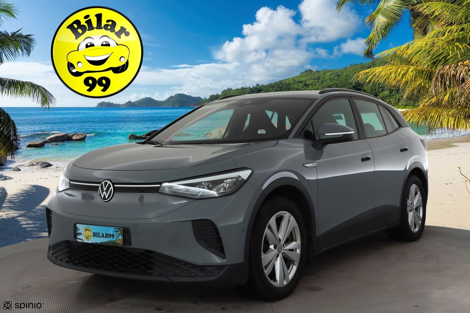 VOLKSWAGEN ID.4 2023 150kW 82kWh Top Sport Plus * ACC / 360° / LED / Navi / ILP / Muistipenkit hieronnalla / Koukku / KeylessGo * - Akku kuntotarkastettu / Kahdet renkaat aluvanteilla / Merkkihuollettu