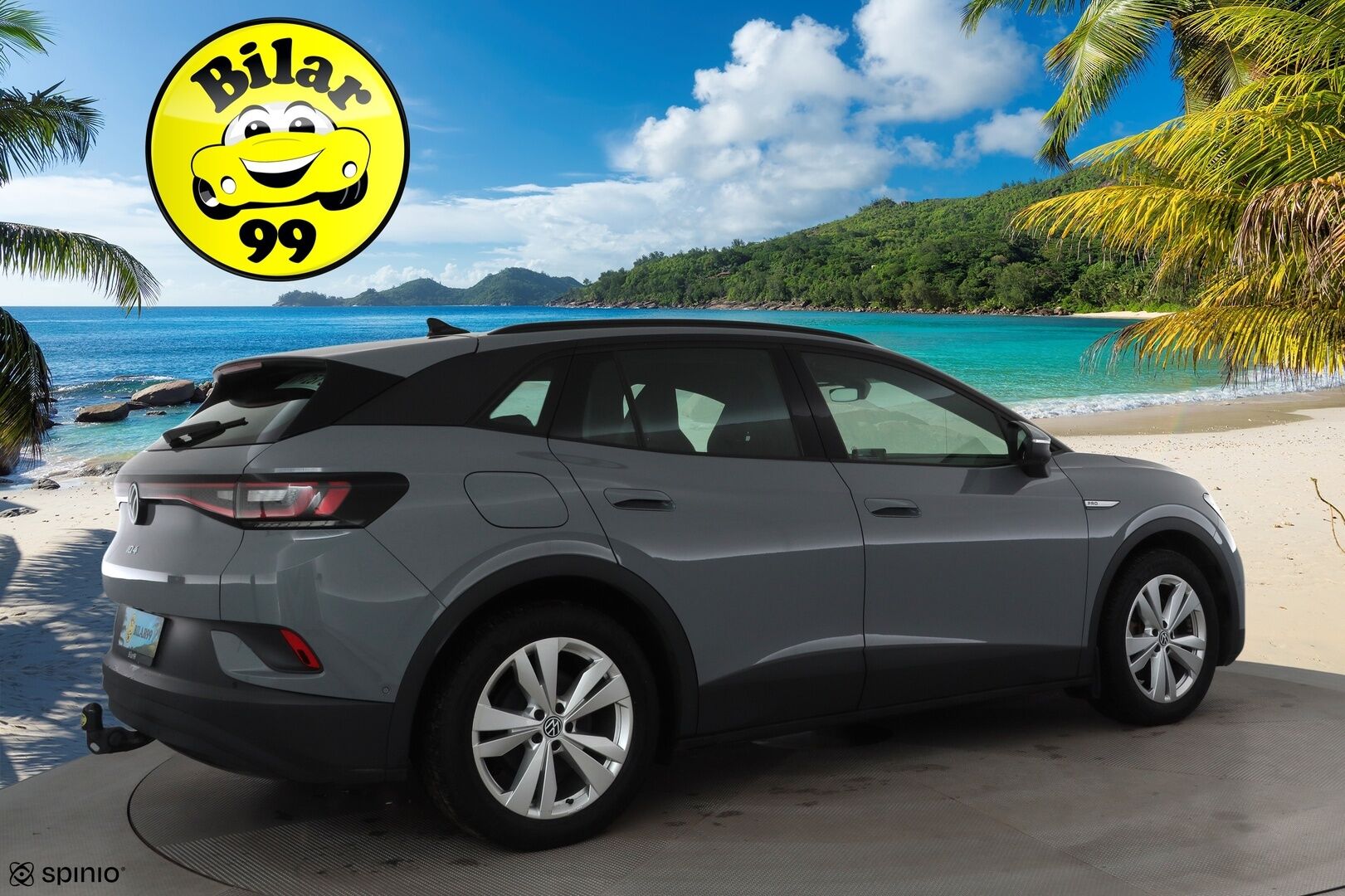 VOLKSWAGEN ID.4 2023 150kW 82kWh Top Sport Plus * ACC / 360° / LED / Navi / ILP / Muistipenkit hieronnalla / Koukku / KeylessGo * - Akku kuntotarkastettu / Kahdet renkaat aluvanteilla / Merkkihuollettu