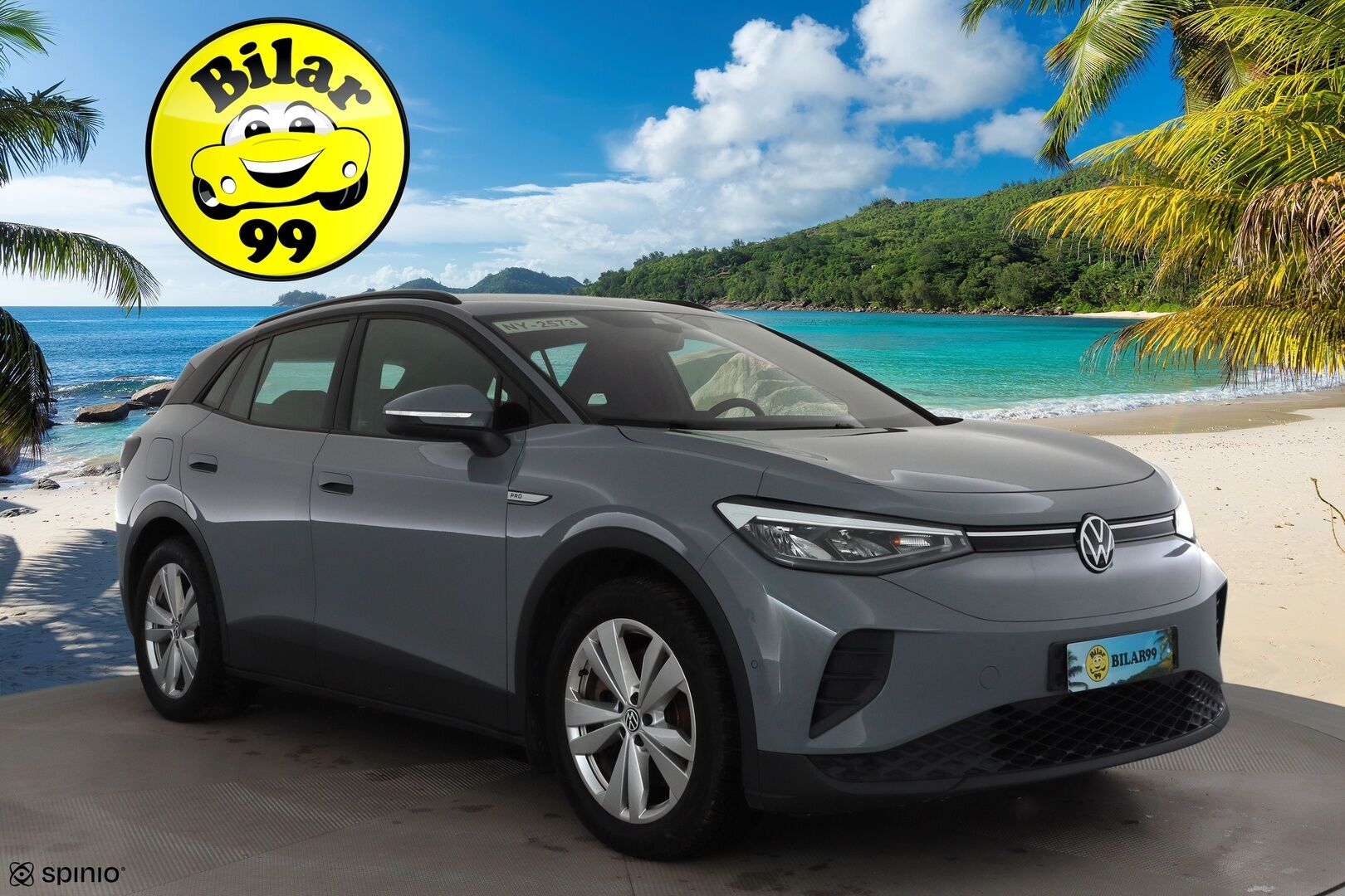 VOLKSWAGEN ID.4 2023 150kW 82kWh Top Sport Plus * ACC / 360° / LED / Navi / ILP / Muistipenkit hieronnalla / Koukku / KeylessGo * - Akku kuntotarkastettu / Kahdet renkaat aluvanteilla / Merkkihuollettu