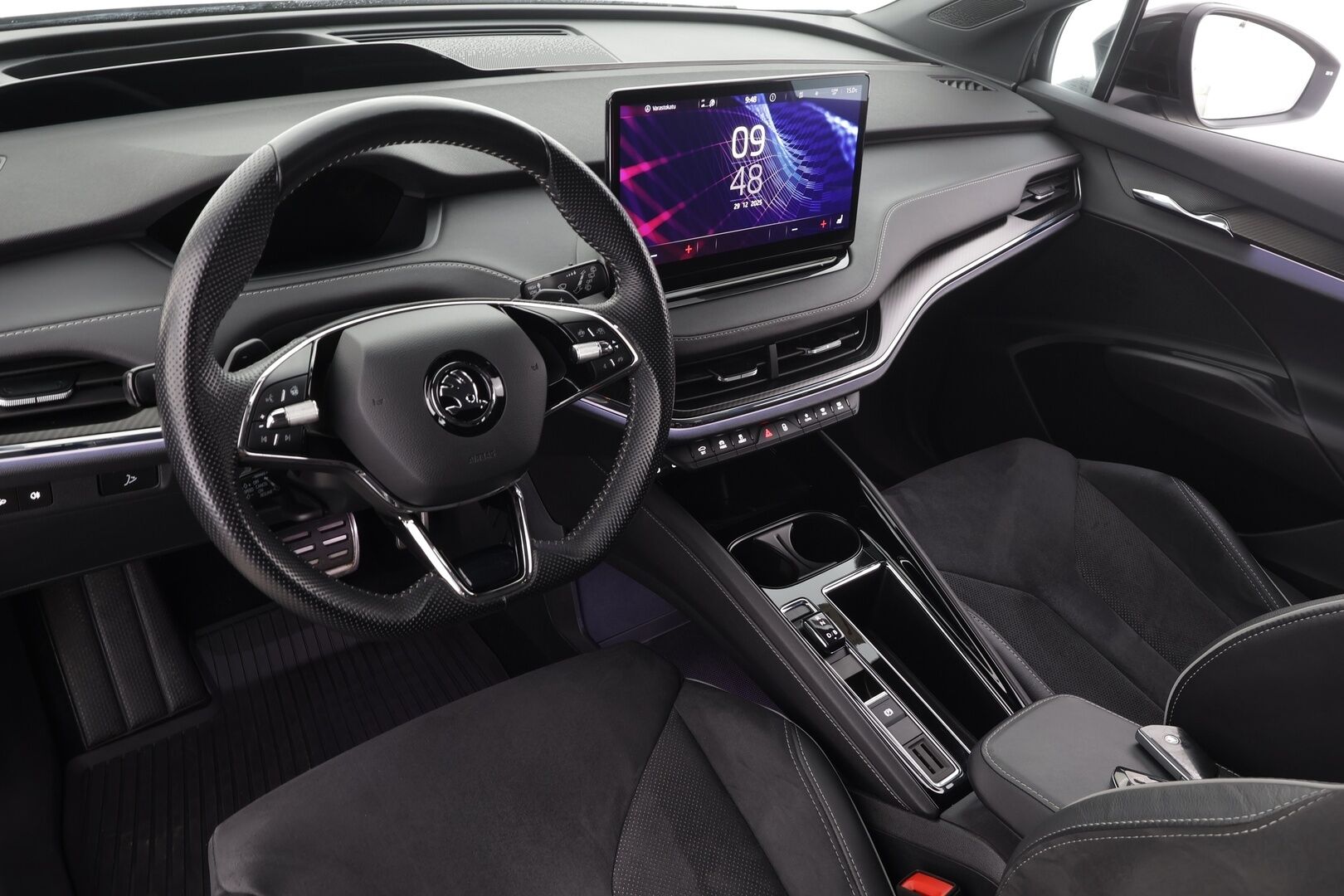 SKODA ENYAQ 2022 IV80 Sportline 82kWh * HUD / Matrix-Led / Lämpöpumppu / Muistipenkit /  P.Kamera / ACC / Navi / Keyless * - Merkkihuollettu / Kahdet Renkaat