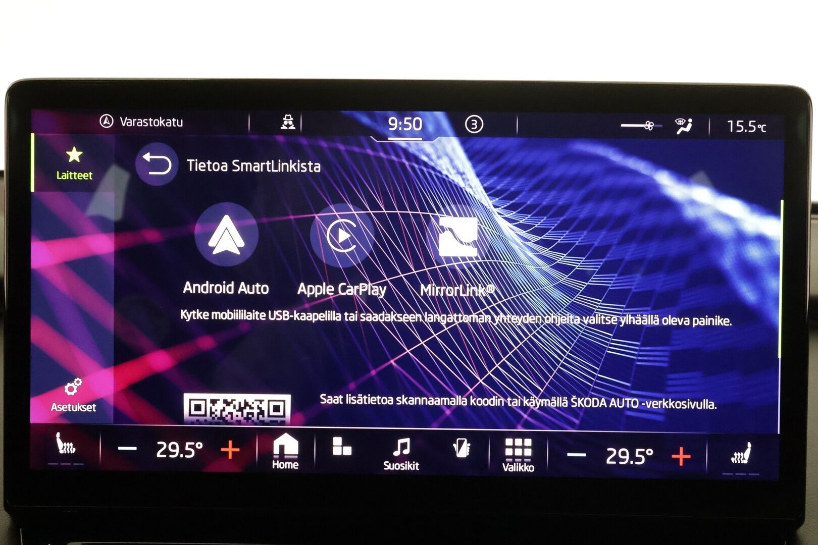 SKODA ENYAQ 2022 IV80 Sportline 82kWh * HUD / Matrix-Led / Lämpöpumppu / Muistipenkit /  P.Kamera / ACC / Navi / Keyless * - Merkkihuollettu / Kahdet Renkaat