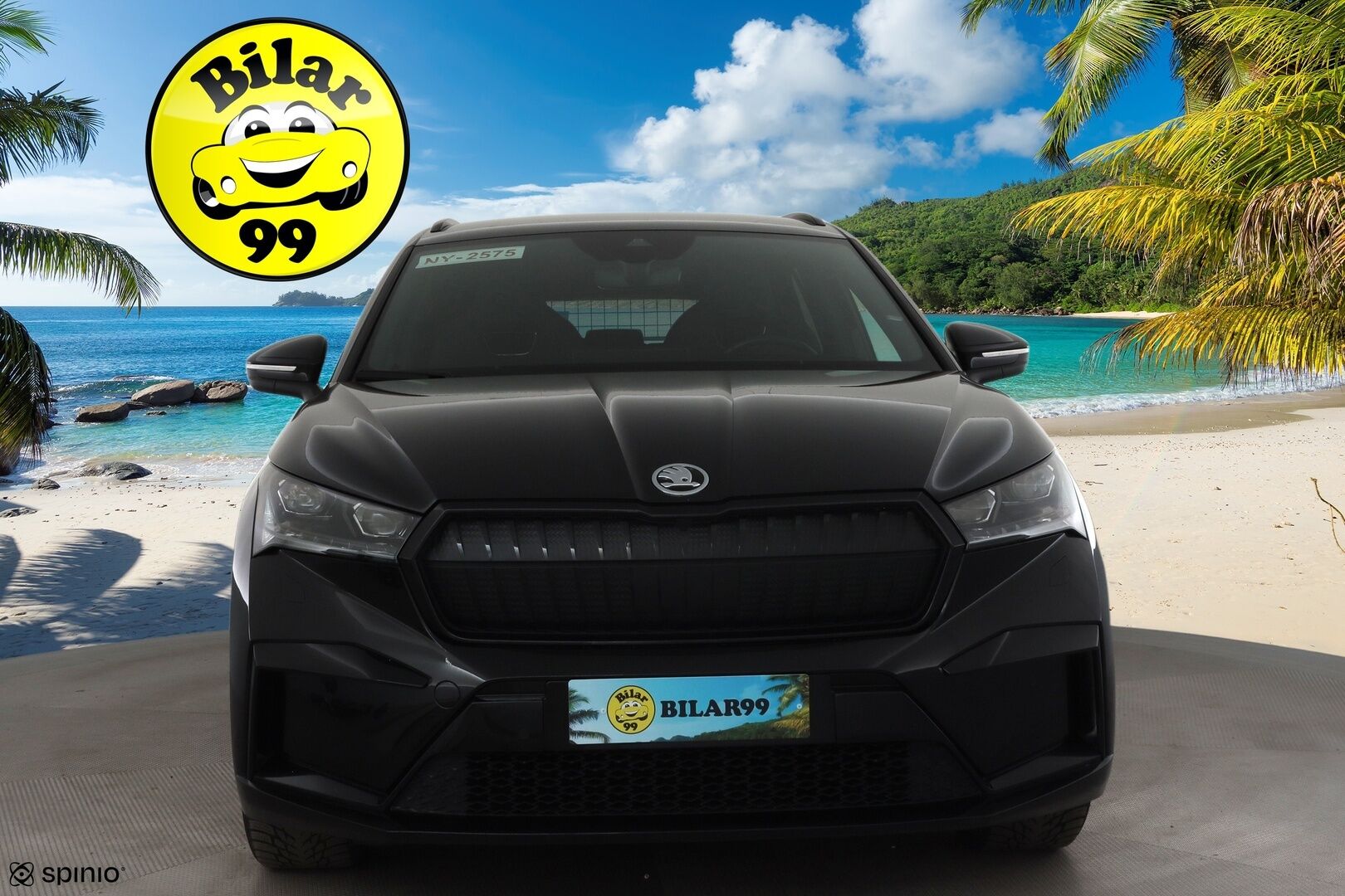 SKODA ENYAQ 2022 IV80 Sportline 82kWh * HUD / Matrix-Led / Lämpöpumppu / Muistipenkit /  P.Kamera / ACC / Navi / Keyless * - Merkkihuollettu / Kahdet Renkaat