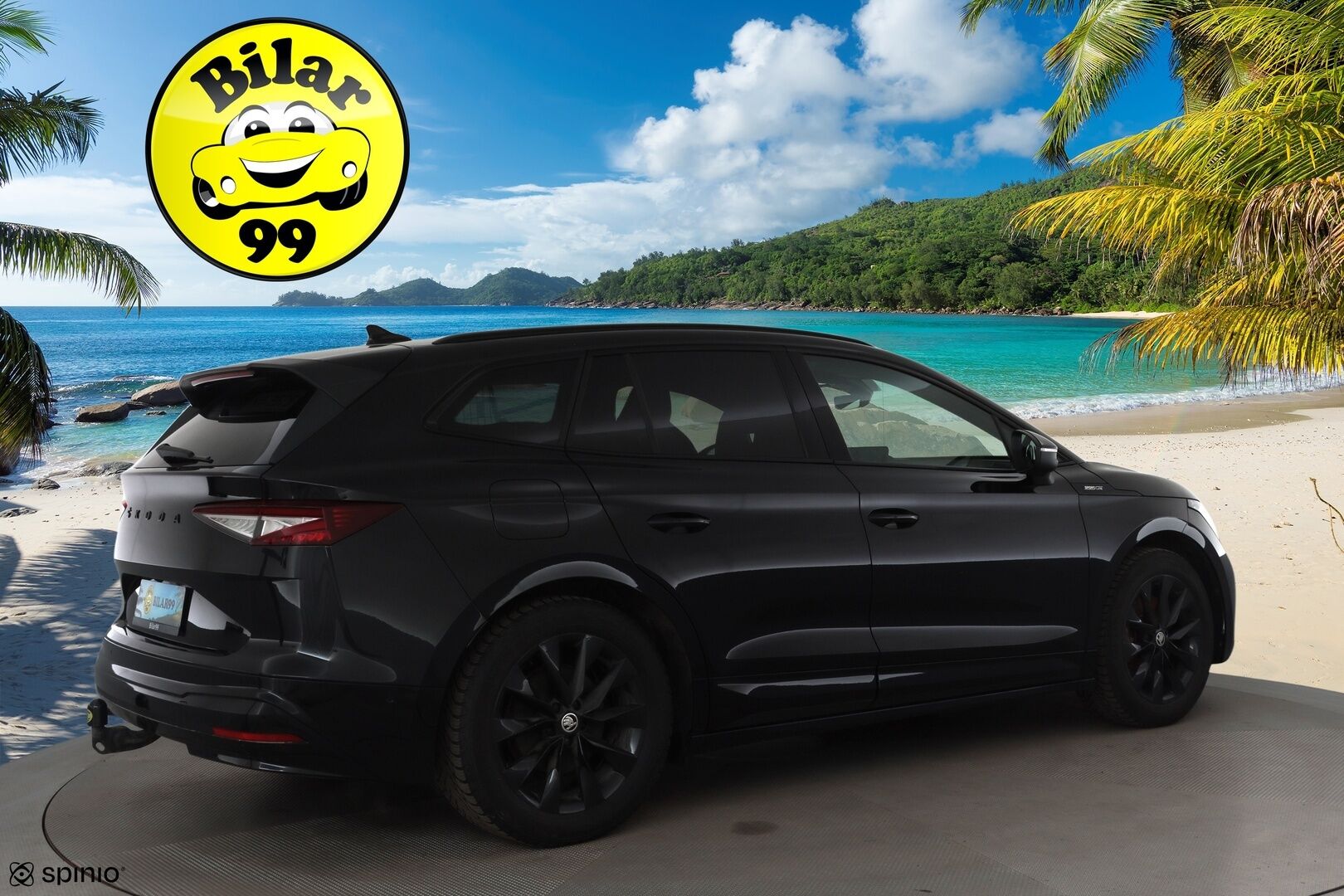 SKODA ENYAQ 2022 IV80 Sportline 82kWh * HUD / Matrix-Led / Lämpöpumppu / Muistipenkit /  P.Kamera / ACC / Navi / Keyless * - Merkkihuollettu / Kahdet Renkaat