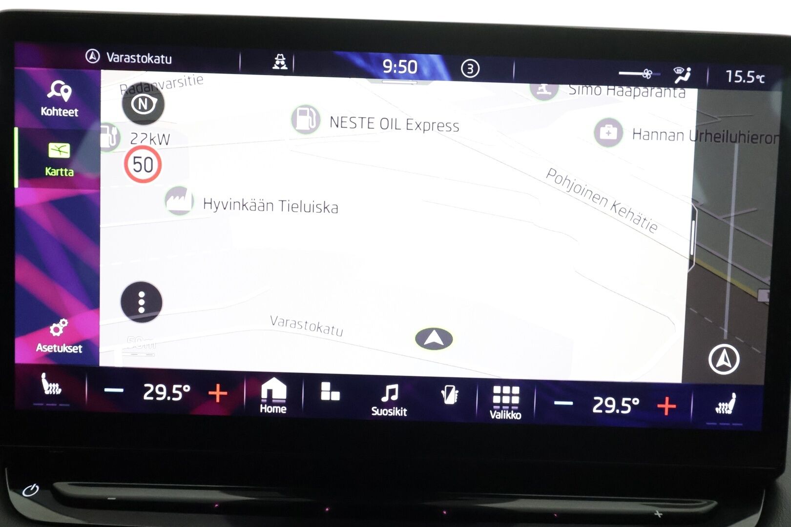 SKODA ENYAQ 2022 IV80 Sportline 82kWh * HUD / Matrix-Led / Lämpöpumppu / Muistipenkit /  P.Kamera / ACC / Navi / Keyless * - Merkkihuollettu / Kahdet Renkaat