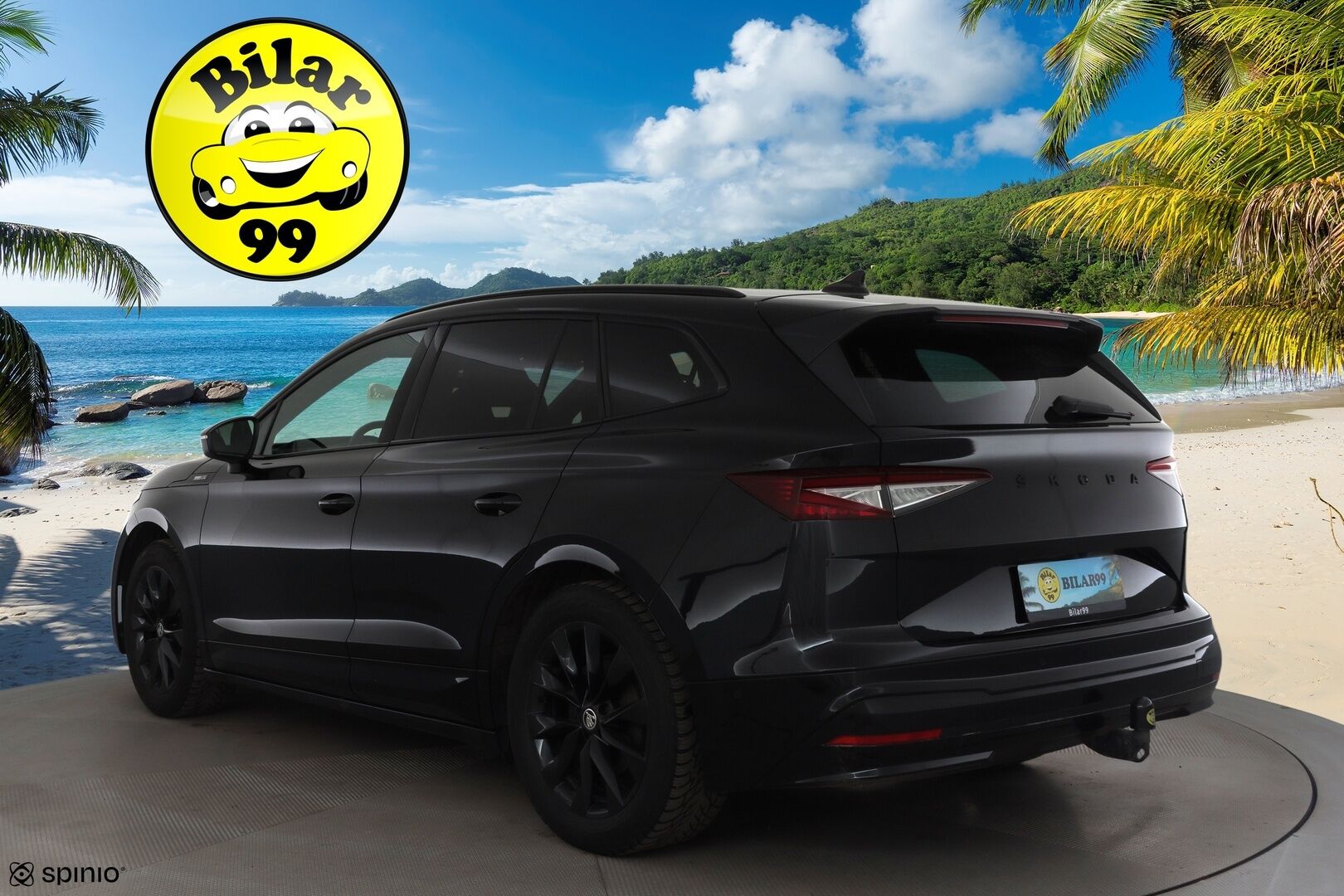 SKODA ENYAQ 2022 IV80 Sportline 82kWh * HUD / Matrix-Led / Lämpöpumppu / Muistipenkit /  P.Kamera / ACC / Navi / Keyless * - Merkkihuollettu / Kahdet Renkaat