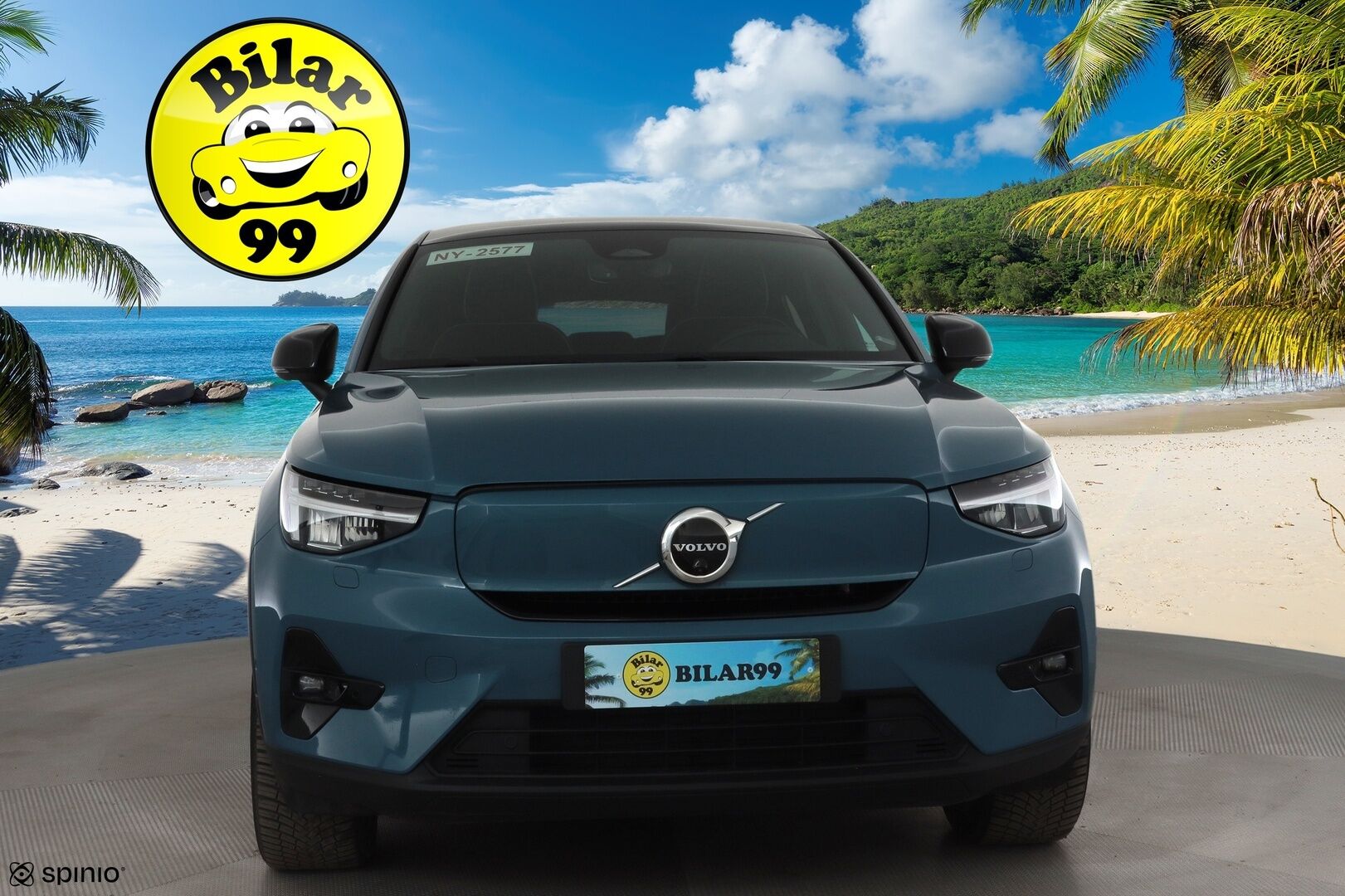 Volvo C40 2023 69kWh Recharge Ultimate * ACC / 360° / H&K / ILP / Muistipenkki / LED / Navi / Lasikatto / BLIS / Koukku * - Akku kuntotarkastettu / Merkkihuollettu