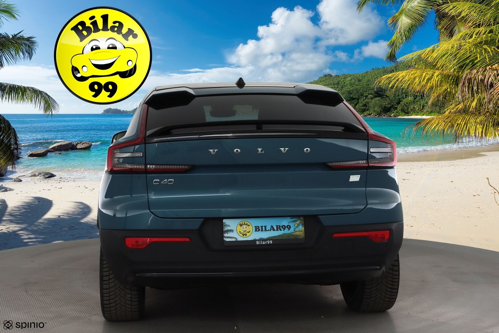 Volvo C40 2023 69kWh Recharge Ultimate * ACC / 360° / H&K / ILP / Muistipenkki / LED / Navi / Lasikatto / BLIS / Koukku * - Akku kuntotarkastettu / Merkkihuollettu