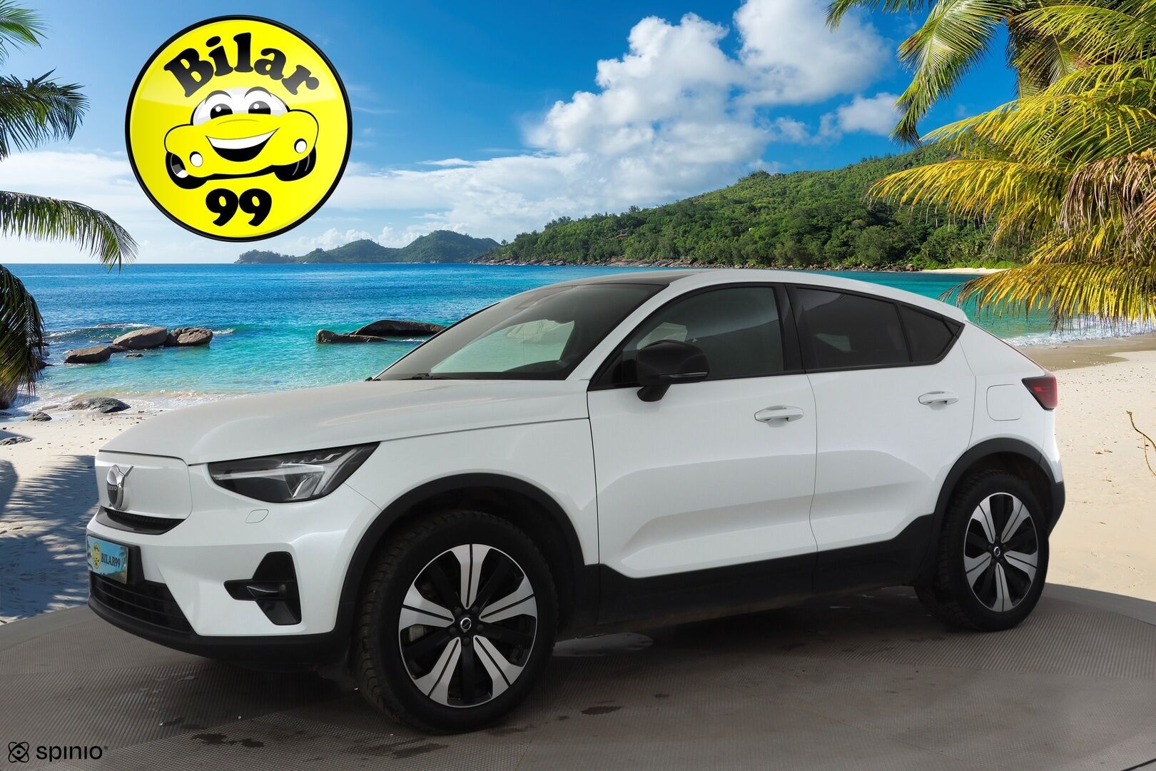 Volvo C40 2023 Recharge Twin Plus * ILP / Koukku / Lasikatto / ACC / LED / P.kamera / Sportpenkki Muistilla / Navi / Kaistavahti * - Akku kuntotarkastettu / 2x Latauskaapelit / Kahdet renkaat aluvanteilla / Merkkihuollettu