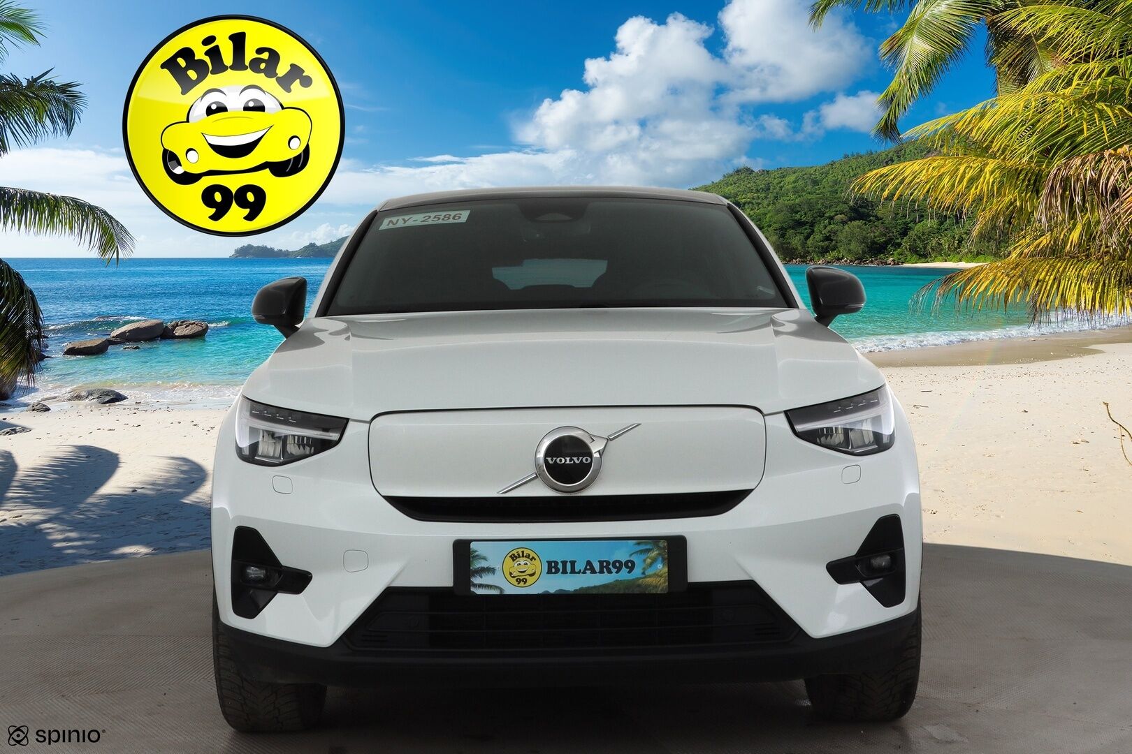 Volvo C40 2023 Recharge Twin Plus * ILP / Koukku / Lasikatto / ACC / LED / P.kamera / Sportpenkki Muistilla / Navi / Kaistavahti * - Akku kuntotarkastettu / 2x Latauskaapelit / Kahdet renkaat aluvanteilla / Merkkihuollettu