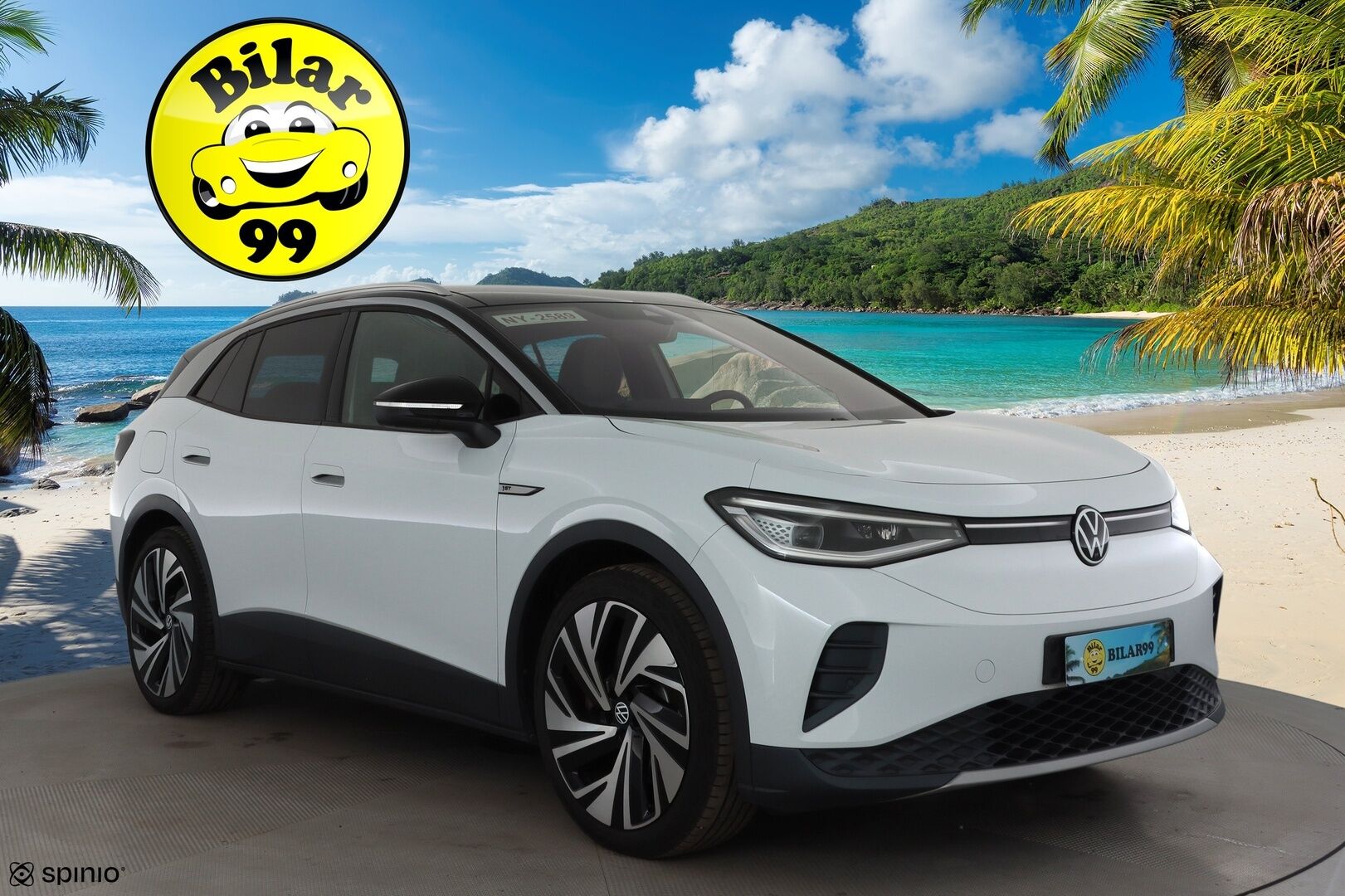 VOLKSWAGEN ID.4 2021 150 kW 1st MAX  * ILP / HUD / IQ Light / ACC / 360 Kamera / Koukku / Lasikatto * - Akku kuntotarkastettu / Merkkihuollettu / Koti & Kauppalaturi