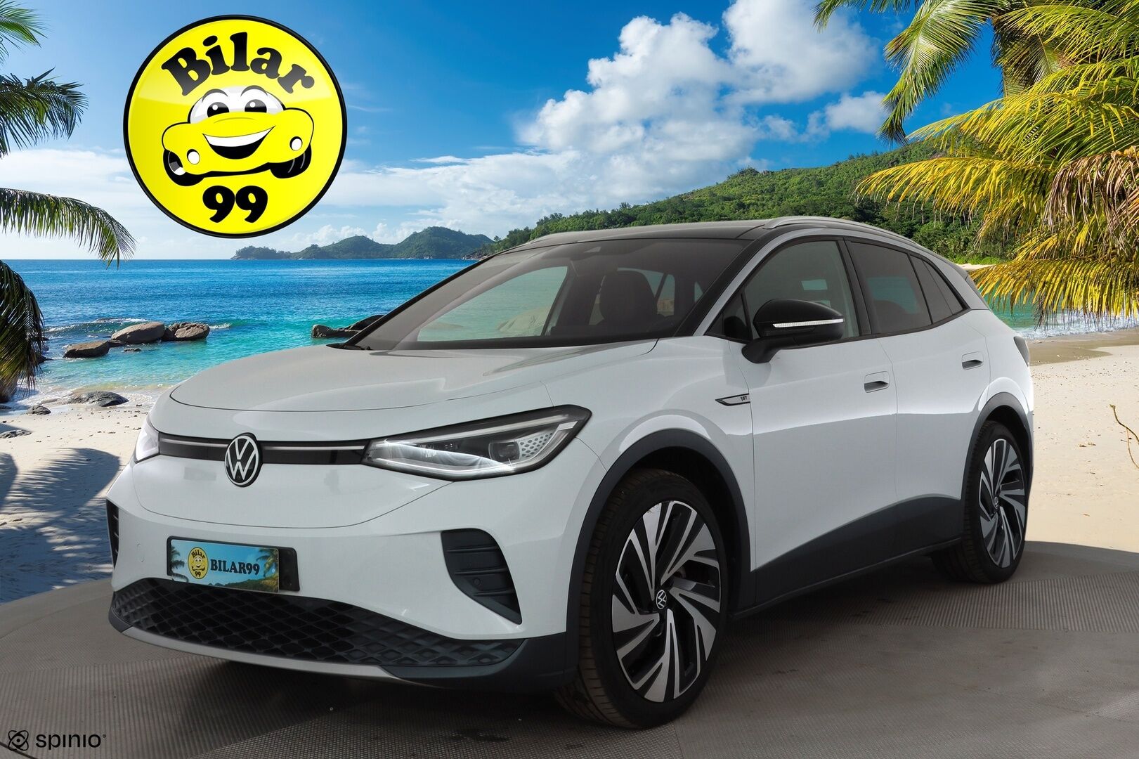 VOLKSWAGEN ID.4 2021 150 kW 1st MAX  * ILP / HUD / IQ Light / ACC / 360 Kamera / Koukku / Lasikatto * - Akku kuntotarkastettu / Merkkihuollettu / Koti & Kauppalaturi