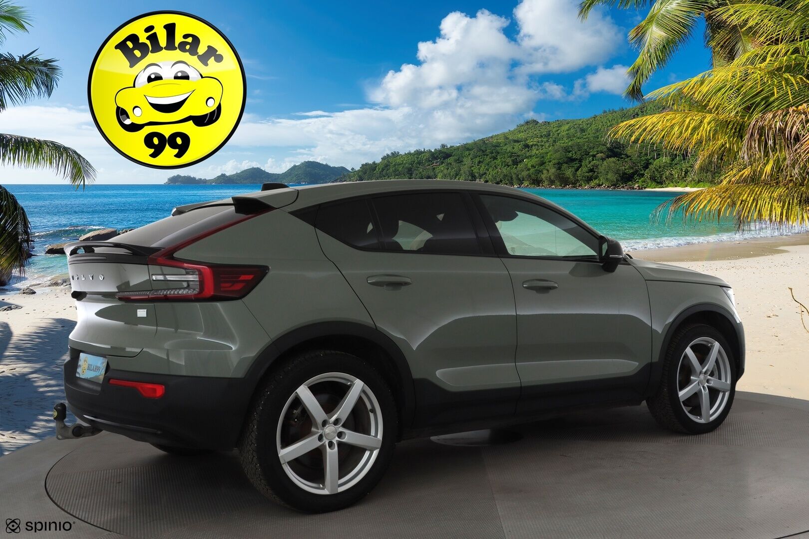 Volvo C40 2023 Recharge Single Motor Ultimate * ACC / P.kamera / LED / Navi / Muistipenkki / Lasikatto / Koukku / KeylessGo / Puolinahat * - Kahdet renkaat aluvanteilla / Merkkihuollettu