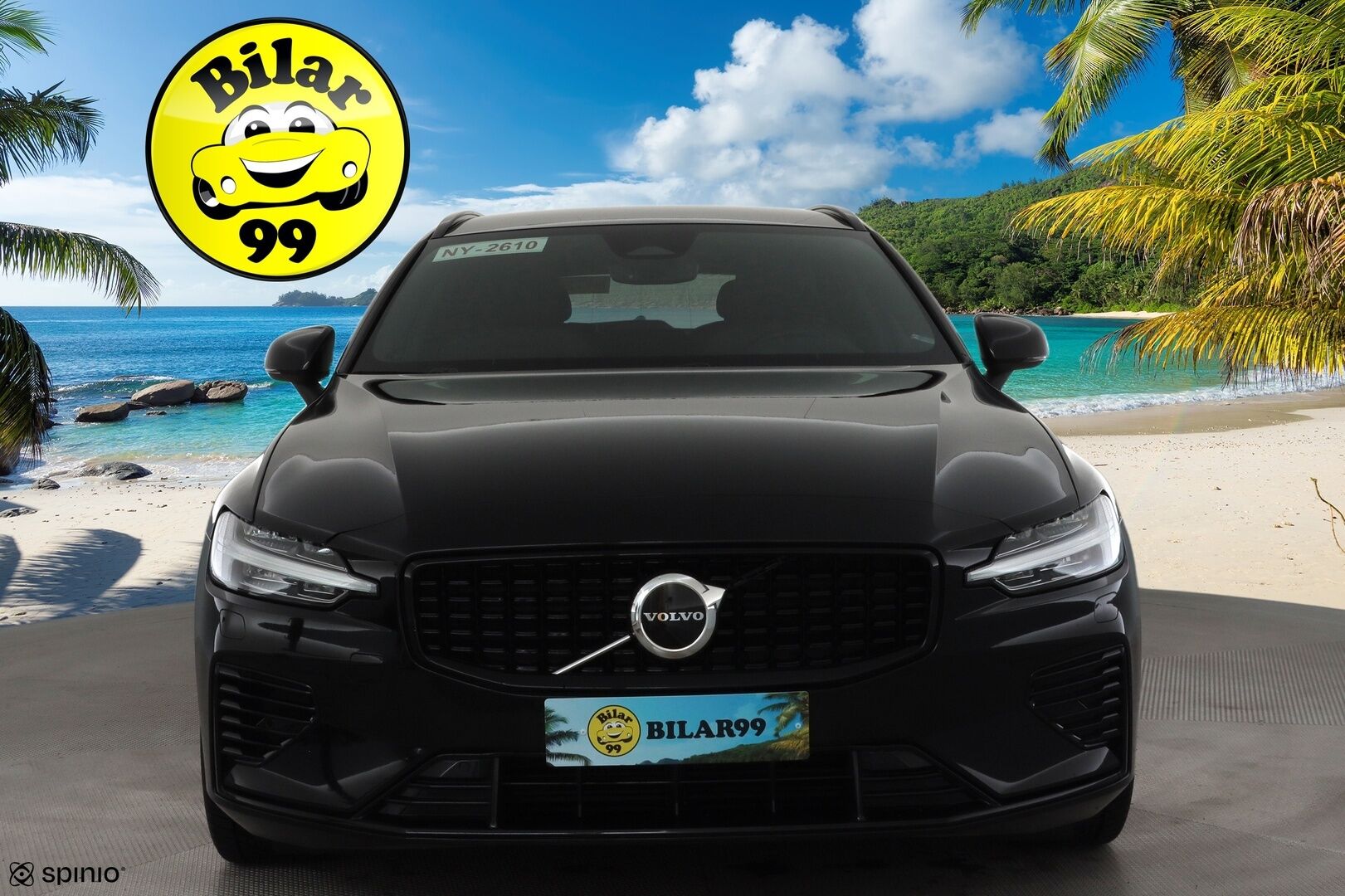 Volvo V60 2023 T6 AWD Long Range Plus Dark aut * ACC / P.kamera / Full LED / Muistipenkit / Navi / KeylessGo / Facelift / Sähköluukku * - Akku kuntotarkastettu SoH 98,6% / Kahdet renkaat aluvanteilla