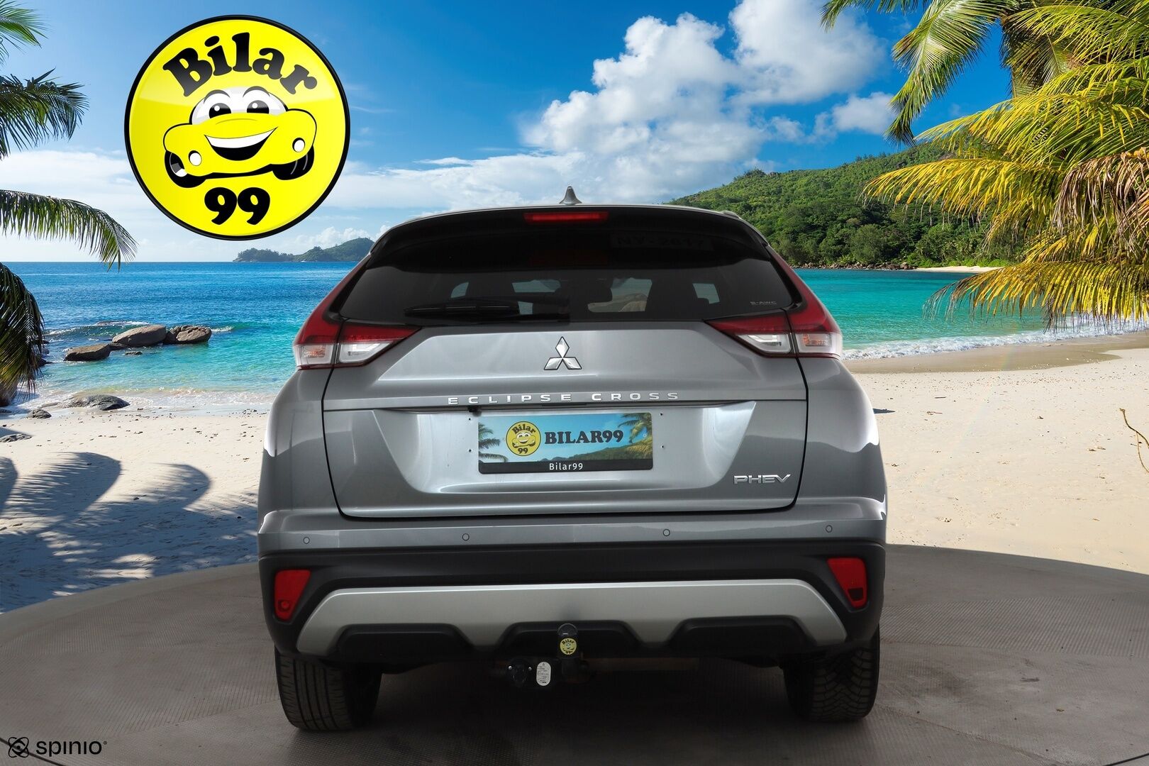 MITSUBISHI ECLIPSE CROSS 2021 2.4 PHEV Intense 4WD * ACC / 360° / Koukku / Sähköpenkki / HUD / LED / Navi / KeylessGo * - Kahdet renkaat aluvanteilla / Merkkihuollettu