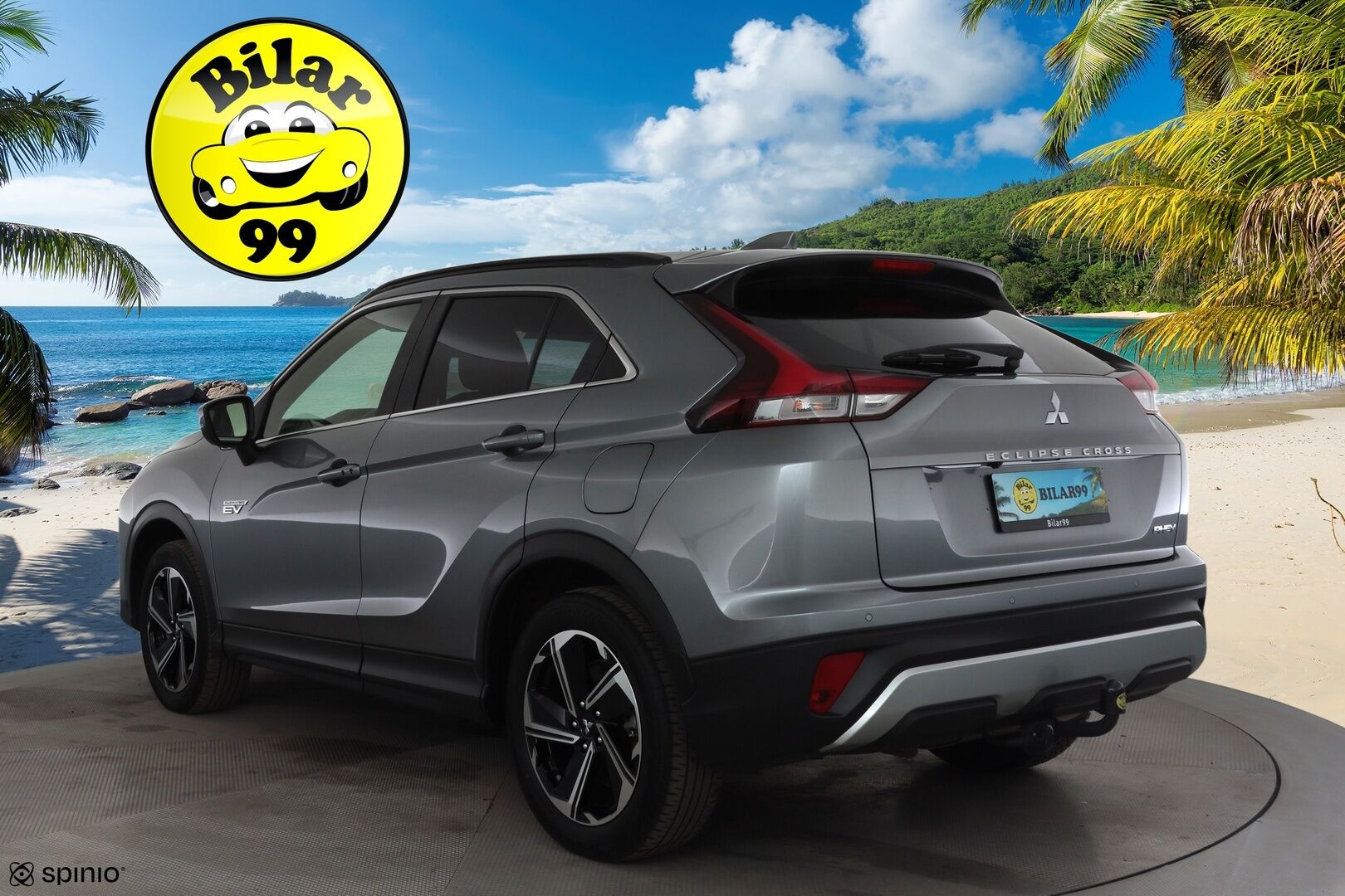 MITSUBISHI ECLIPSE CROSS 2021 2.4 PHEV Intense 4WD * ACC / 360° / Koukku / Sähköpenkki / HUD / LED / Navi / KeylessGo * - Kahdet renkaat aluvanteilla / Merkkihuollettu