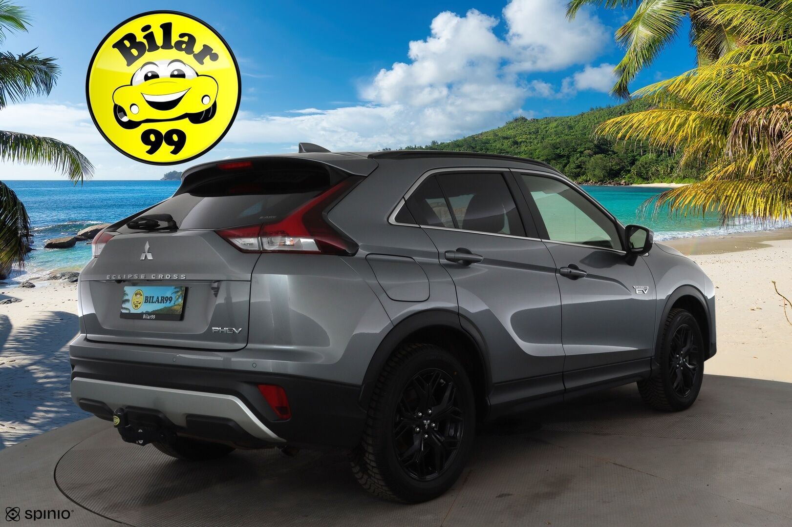 MITSUBISHI ECLIPSE CROSS 2021 2.4 PHEV Intense 4WD * ACC / 360° / Koukku / Sähköpenkki / HUD / LED / Navi / KeylessGo * - Kahdet renkaat aluvanteilla / Merkkihuollettu