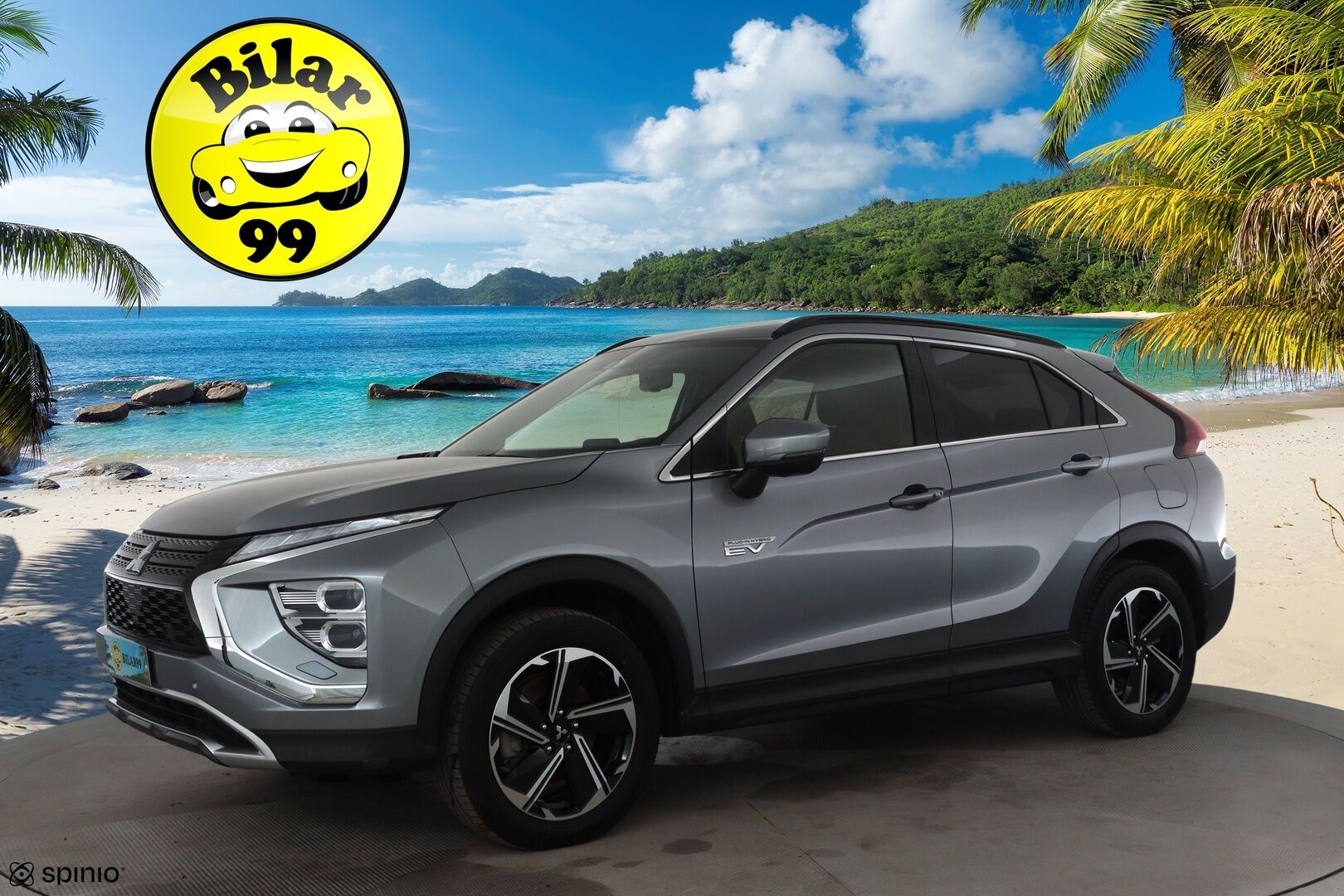 MITSUBISHI ECLIPSE CROSS 2021 2.4 PHEV Intense 4WD * ACC / 360° / Koukku / Sähköpenkki / HUD / LED / Navi / KeylessGo * - Kahdet renkaat aluvanteilla / Merkkihuollettu