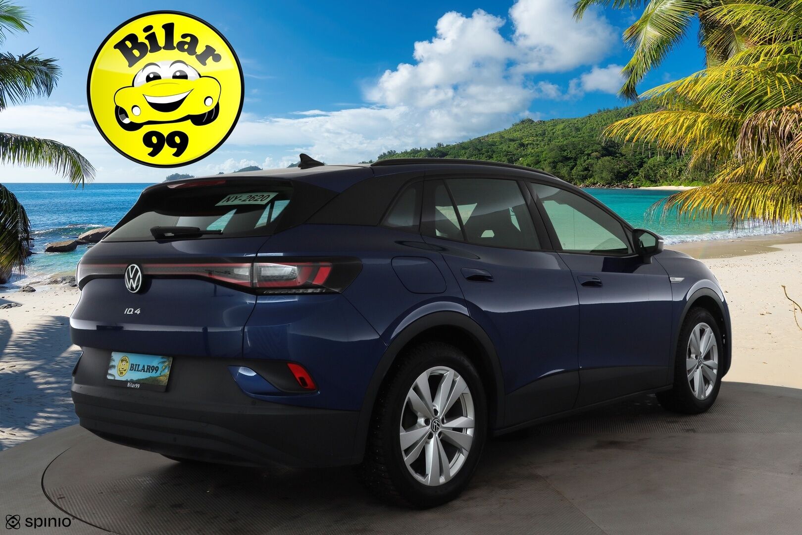 VOLKSWAGEN ID.4 2023 150kW 82kWh Top Sport Plus * ILP / ACC / Kaistavahti / LED / Koukku / Hierovat sporttipenkit muistilla / APP-connect * - Merkkihuollettu / Kahdet renkaat