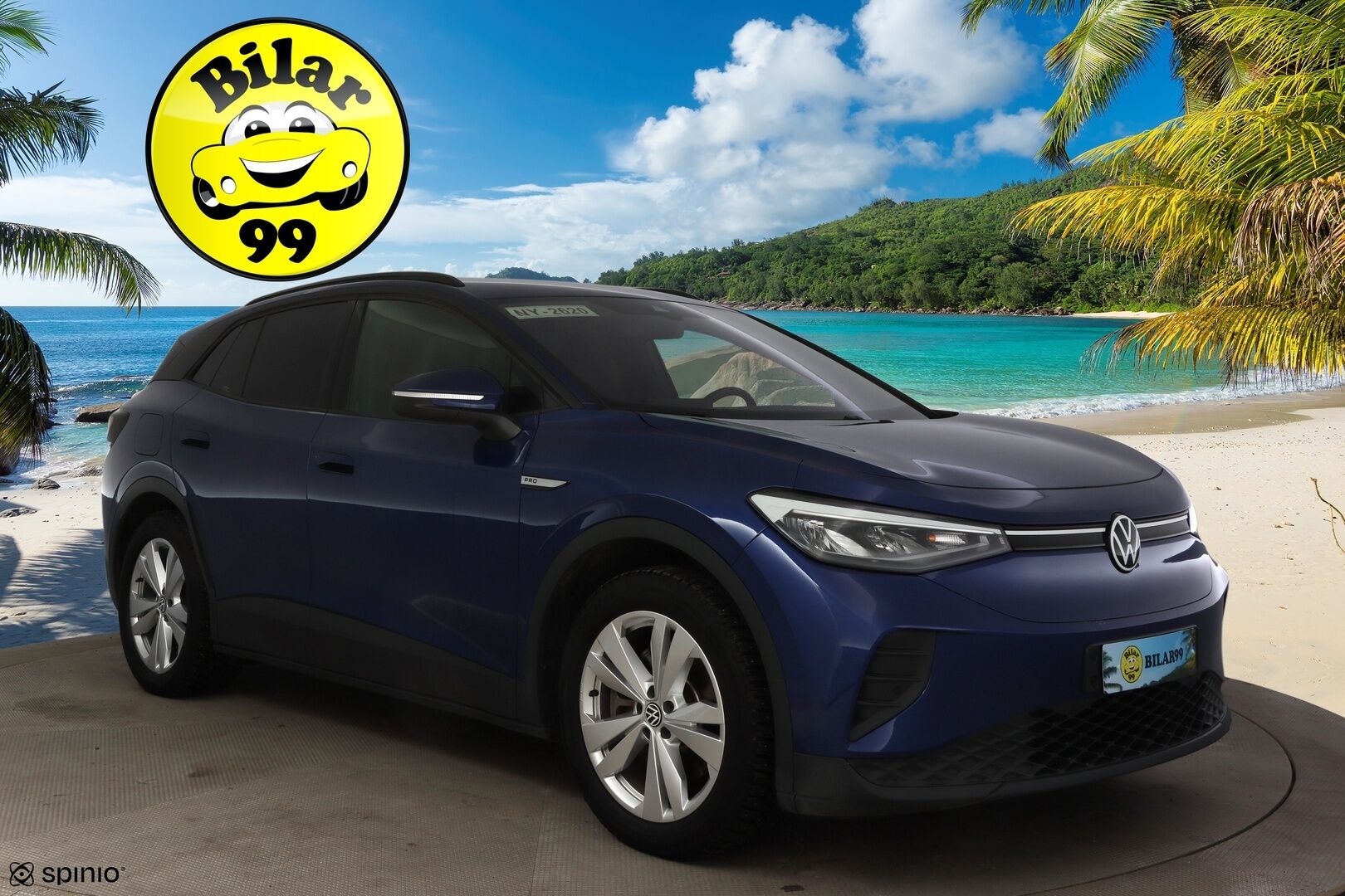 VOLKSWAGEN ID.4 2023 150kW 82kWh Top Sport Plus * ILP / ACC / Kaistavahti / LED / Koukku / Hierovat sporttipenkit muistilla / APP-connect * - Merkkihuollettu / Kahdet renkaat