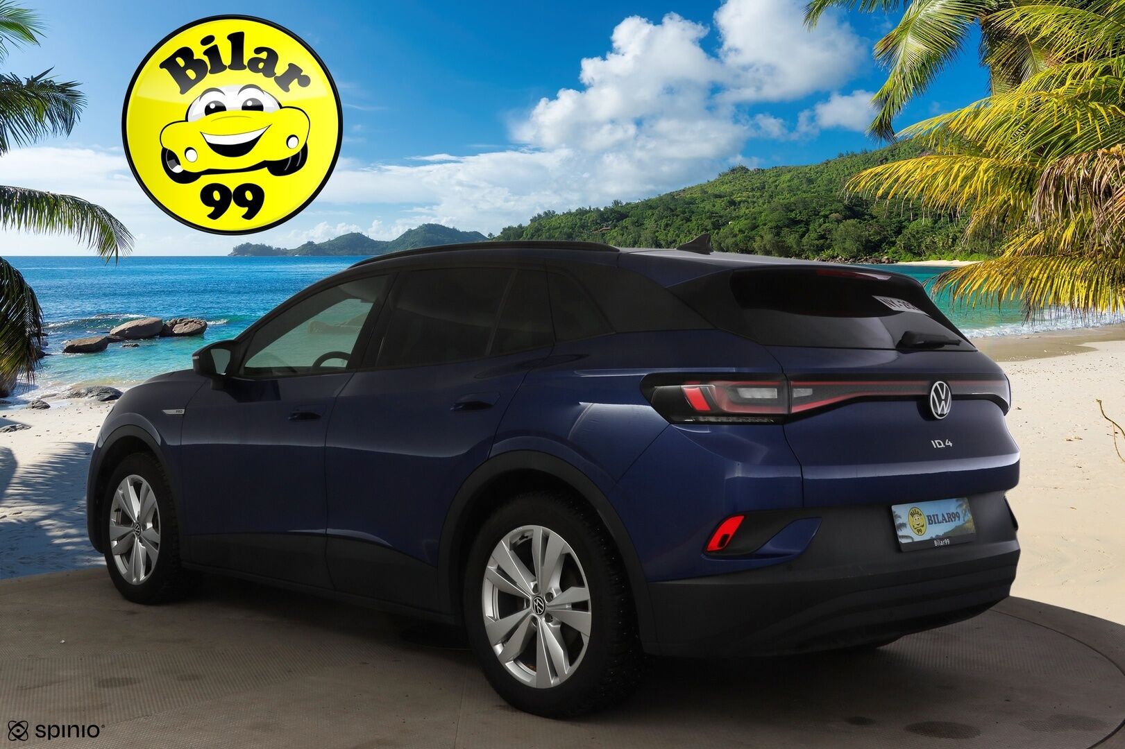 VOLKSWAGEN ID.4 2023 150kW 82kWh Top Sport Plus * ILP / ACC / Kaistavahti / LED / Koukku / Hierovat sporttipenkit muistilla / APP-connect * - Merkkihuollettu / Kahdet renkaat