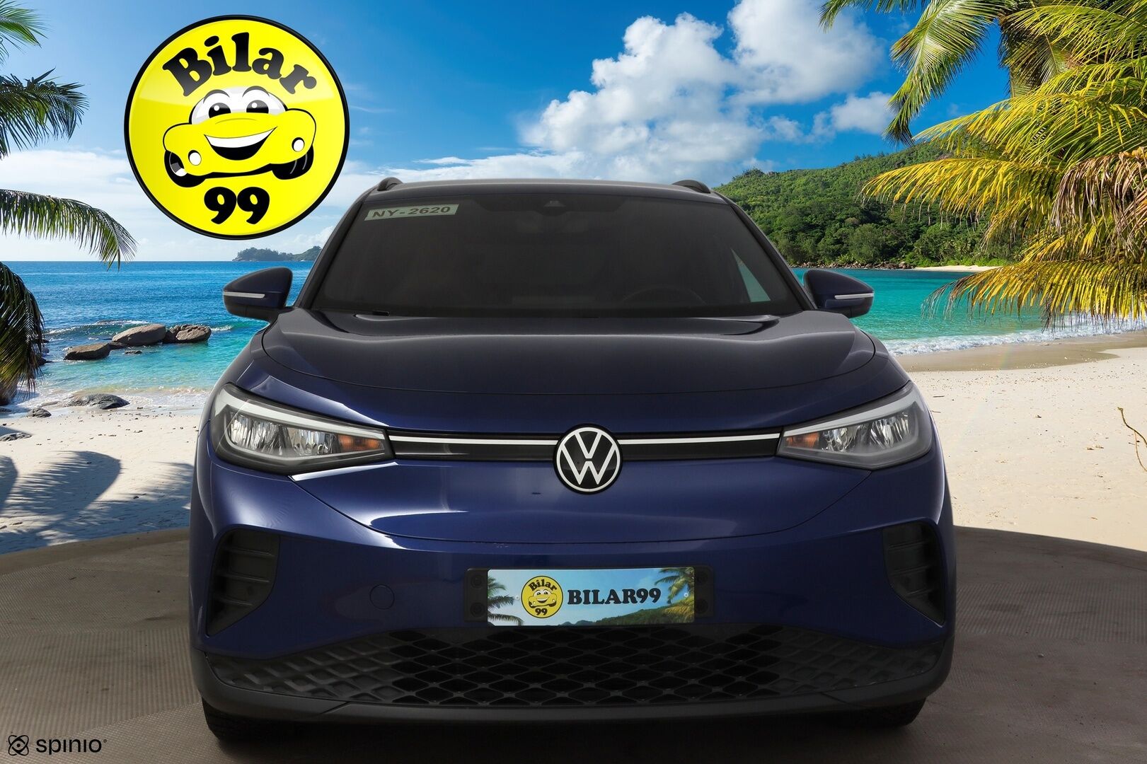 VOLKSWAGEN ID.4 2023 150kW 82kWh Top Sport Plus * ILP / ACC / Kaistavahti / LED / Koukku / Hierovat sporttipenkit muistilla / APP-connect * - Merkkihuollettu / Kahdet renkaat