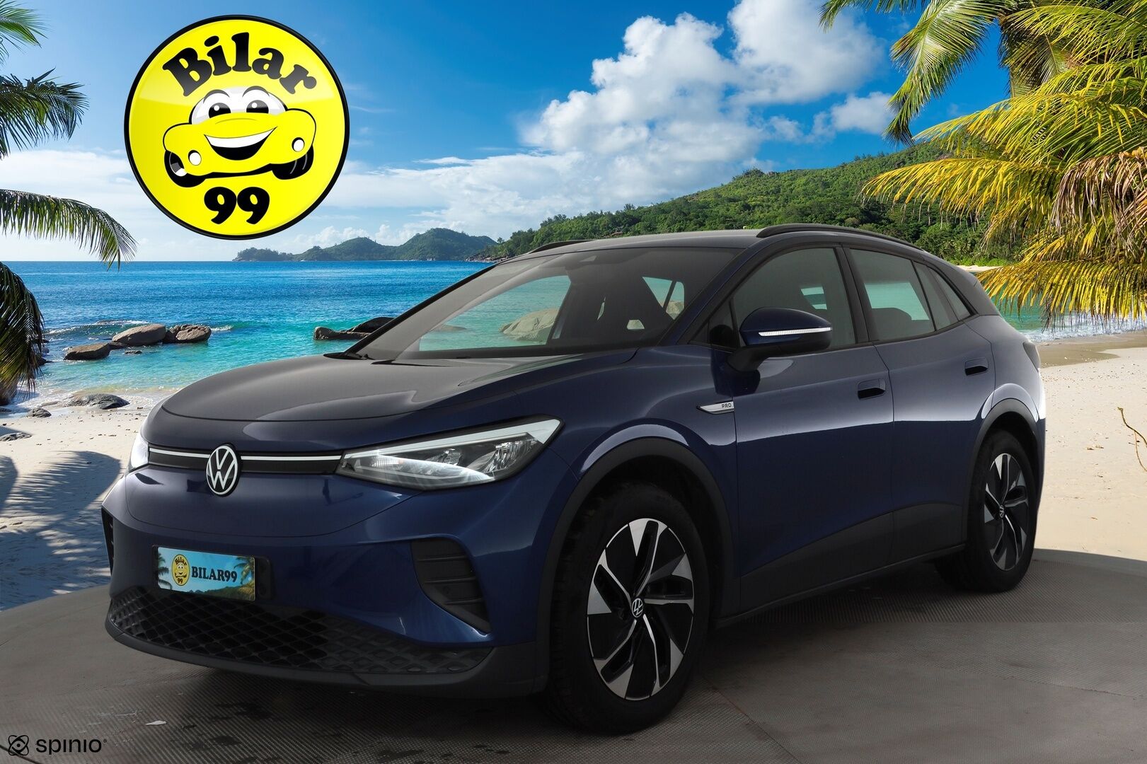 VOLKSWAGEN ID.4 2023 150kW 82kWh Top Sport Plus * ILP / ACC / Kaistavahti / LED / Koukku / Hierovat sporttipenkit muistilla / APP-connect * - Merkkihuollettu / Kahdet renkaat