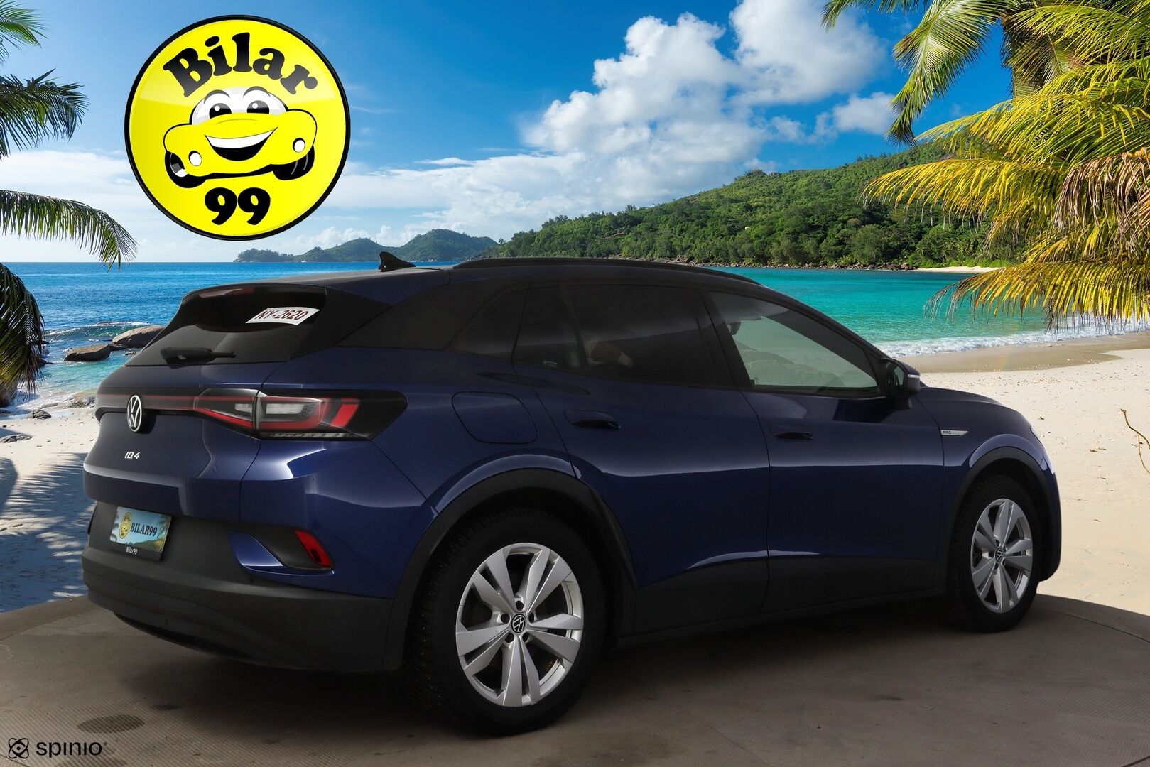 VOLKSWAGEN ID.4 2023 150kW 82kWh Top Sport Plus * ILP / ACC / Kaistavahti / LED / Koukku / Hierovat sporttipenkit muistilla / APP-connect * - Merkkihuollettu / Kahdet renkaat