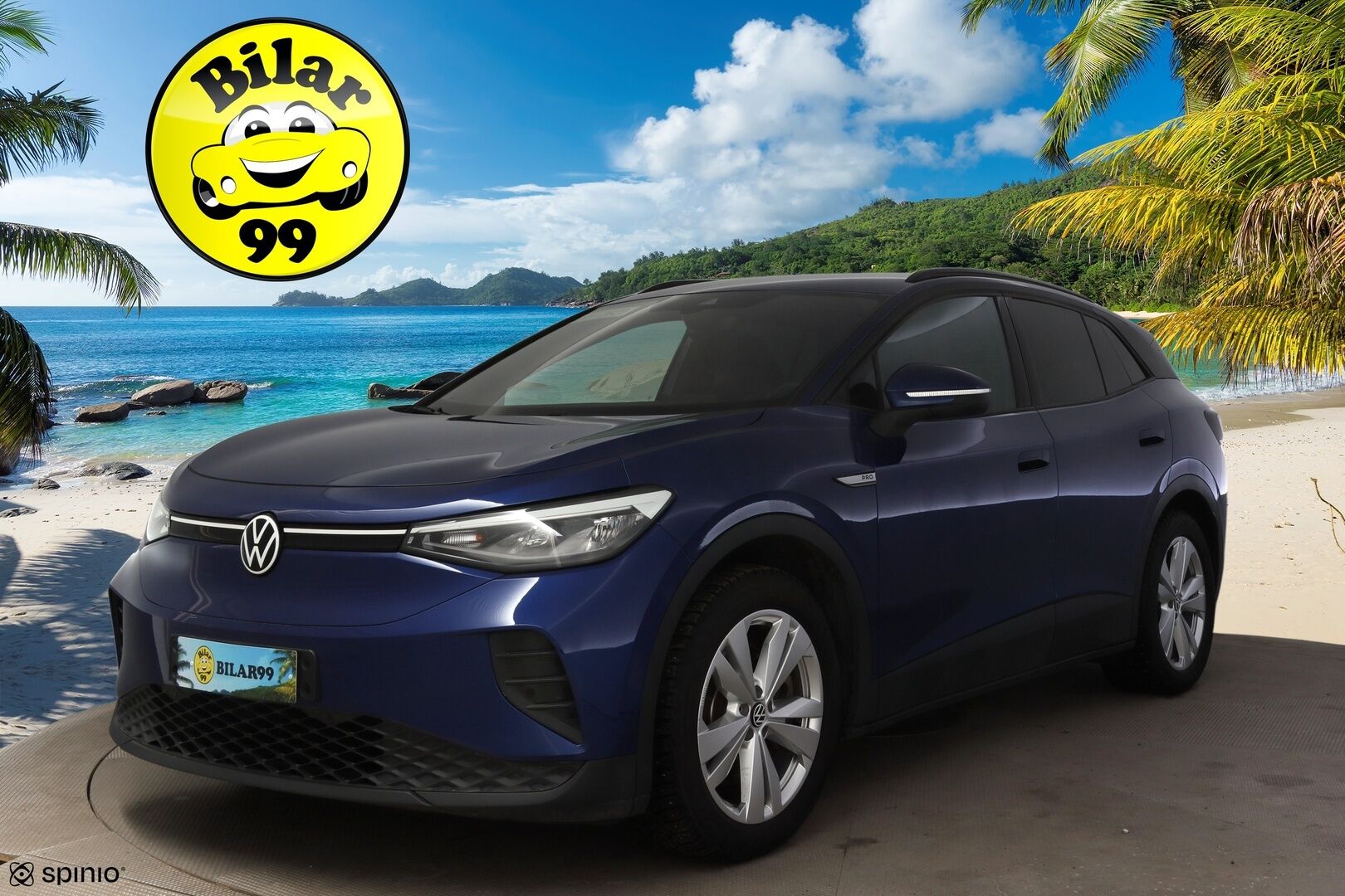 VOLKSWAGEN ID.4 2023 150kW 82kWh Top Sport Plus * ILP / ACC / Kaistavahti / LED / Koukku / Hierovat sporttipenkit muistilla / APP-connect * - Merkkihuollettu / Kahdet renkaat