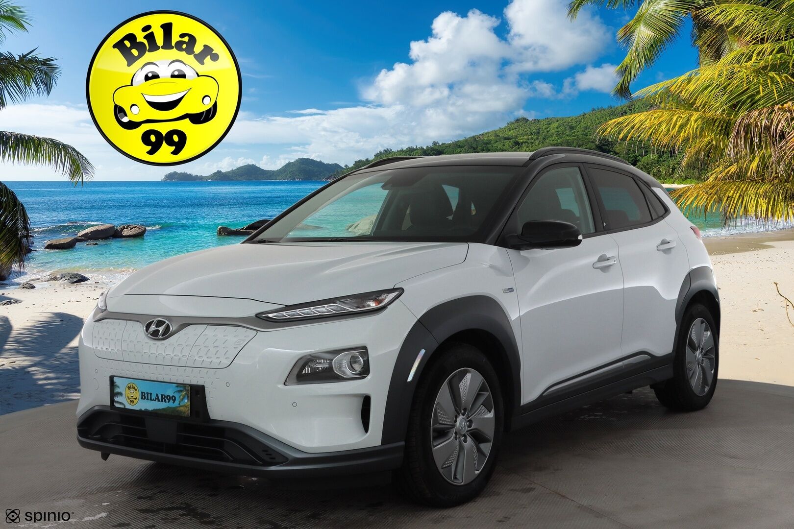 HYUNDAI KONA 2020 EV 64kWh 150 Premium * ACC / HUD / P.kamera / LED / ILP / Krell / Sähköpenkit / Ilmastoidut nahat / Navi * - Merkkihuollettu / Huippuvarusteet