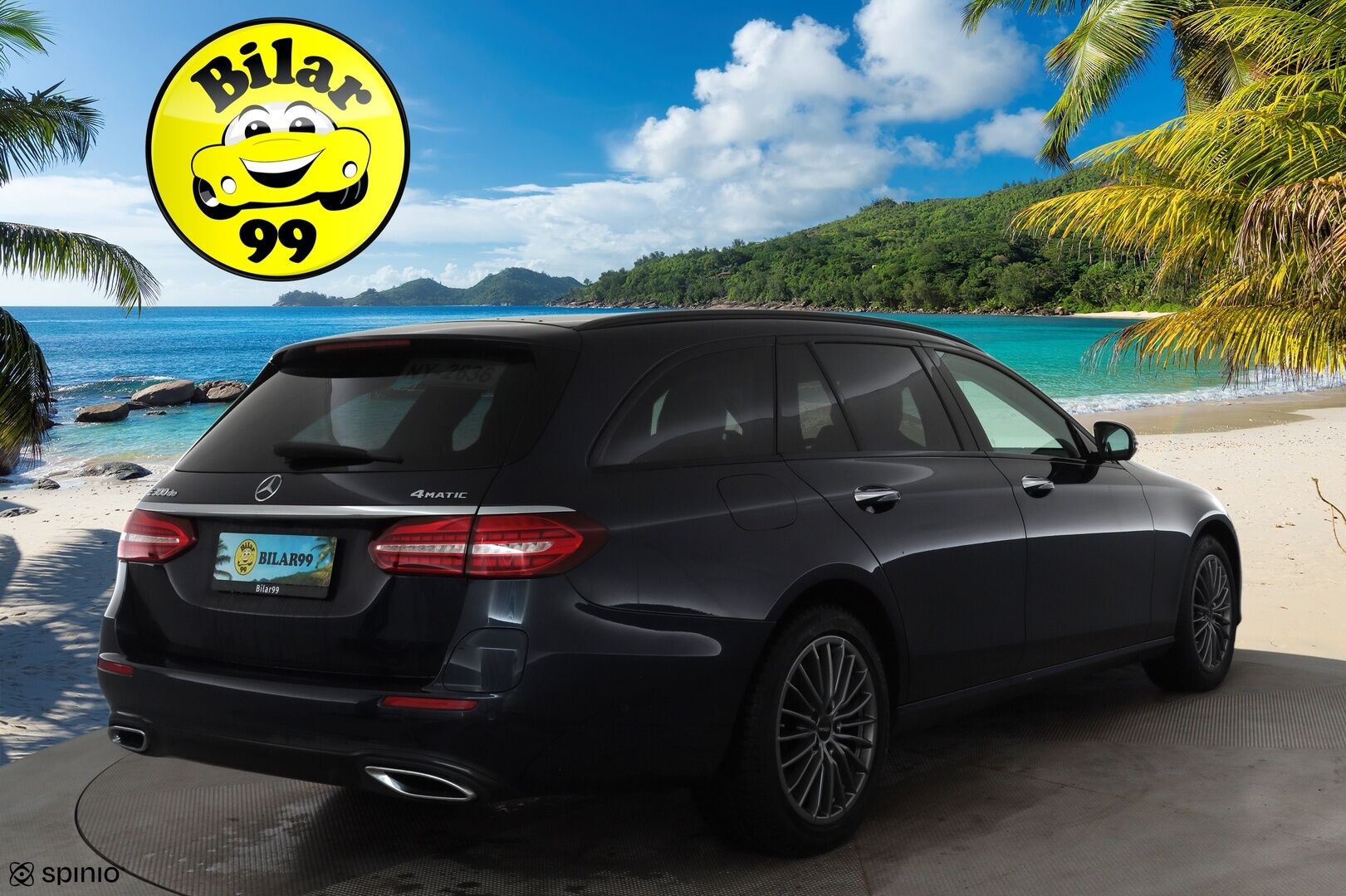 MERCEDES-BENZ E 2023 300 de 4Matic T 9G-Tronic Avantgarde * Distronic+ / 360° / Burmester / Muistipenkit / Koukku / KeylessGo / Vaaleat nahat * - Akku kuntotarkastettu / Kahdet renkaat aluvanteilla / Merkkihuollettu