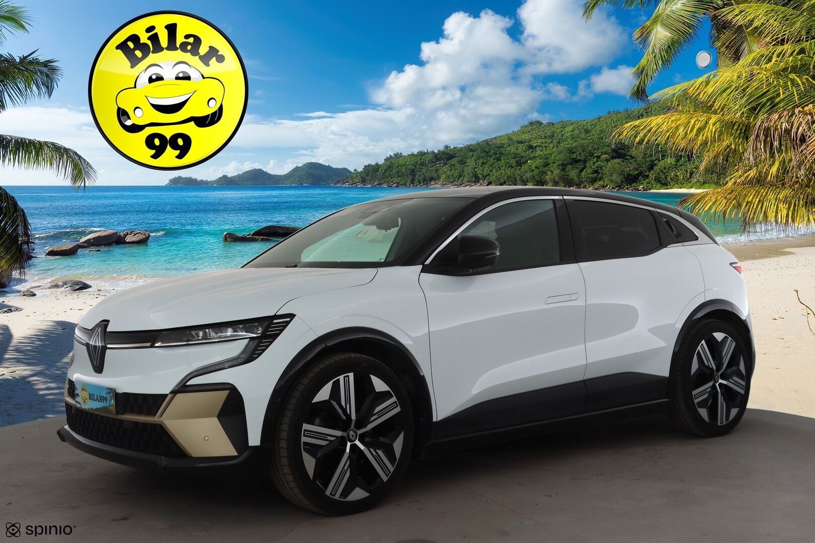 RENAULT MEGANE 2022 E-TECH Electric 60kWh Iconic * H&K / ILP / ACC / Hierovat Muistinahat / 360 / Kaistavahti / Navi / Digimittaristo * - Kahdet renkaat aluvanteilla