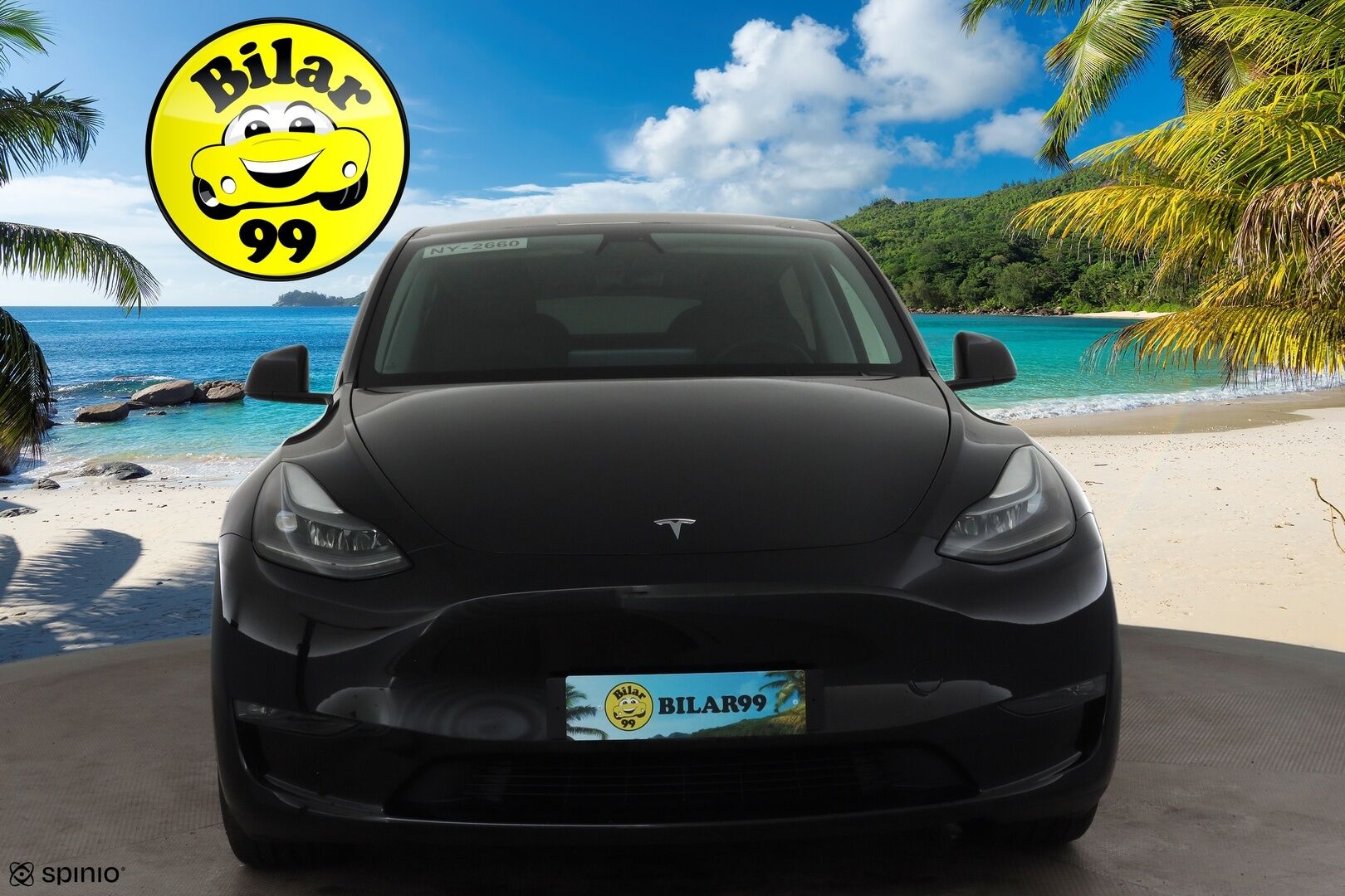 TESLA MODEL Y 2023 Performance * Koukku / ILP / ACC / Lasikatto / Premium Audio / P.Kamera / Matrix-LED / Muistipenkki / Kaistavahti * - 2x Latauskaapelit / Kahdet renkaat aluvanteilla