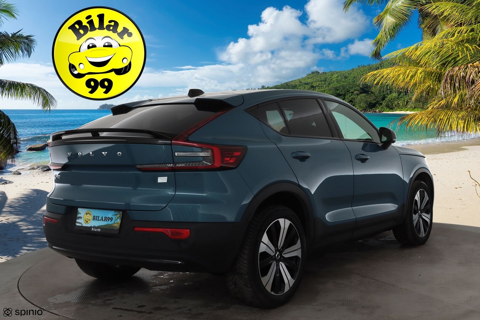 Volvo C40 2023 Recharge Twin Ultimate * ACC / 360° / H&K / Koukku / ILP / Pixel LED / Lasikatto / Muistipenkki / KeylessGo / BLIS * - Akku kuntotarkastettu / Merkkihuollettu / Huippu varusteet / Alv