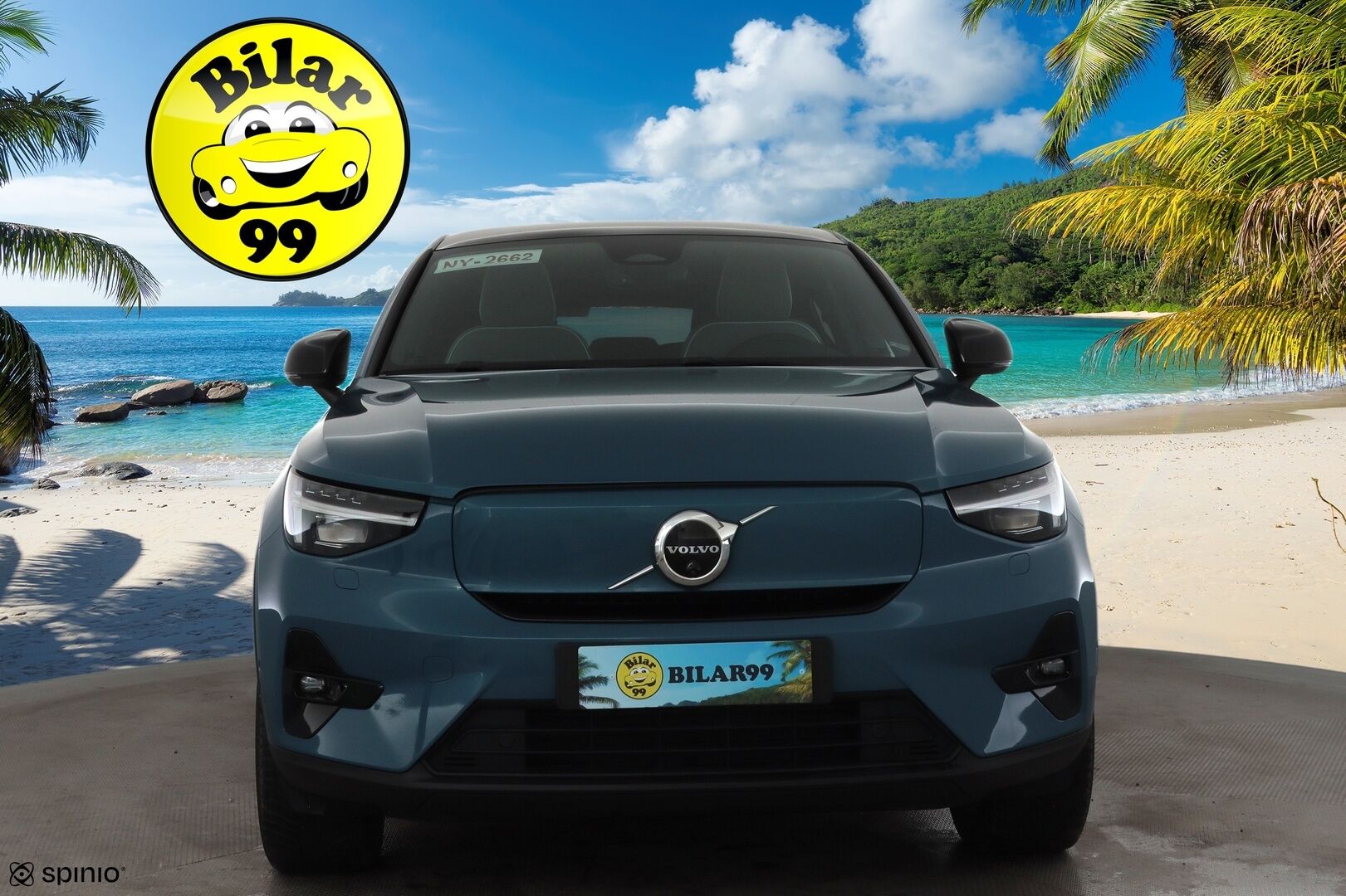 Volvo C40 2023 Recharge Twin Ultimate * ACC / 360° / H&K / Koukku / ILP / Pixel LED / Lasikatto / Muistipenkki / KeylessGo / BLIS * - Merkkihuollettu / Hyvät varusteet