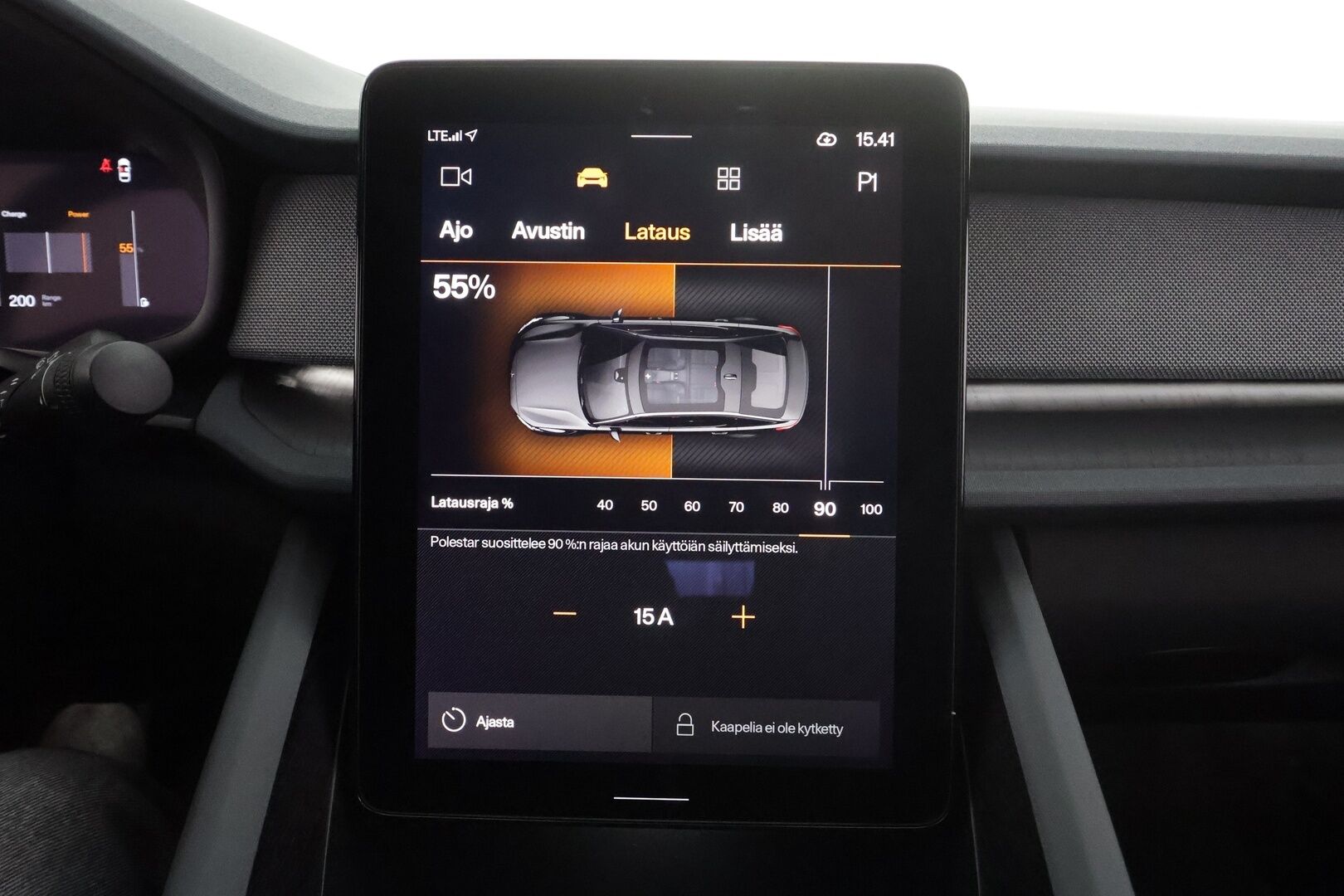 POLESTAR 2 2022 Dual Motor 78 kWh * ACC / ILP / Pixel-LED / Lasikatto / H&K / 360-Kamera / Sporttipenkit / Apple&Android * - Merkkihuollettu / Koti & kauppalaturi