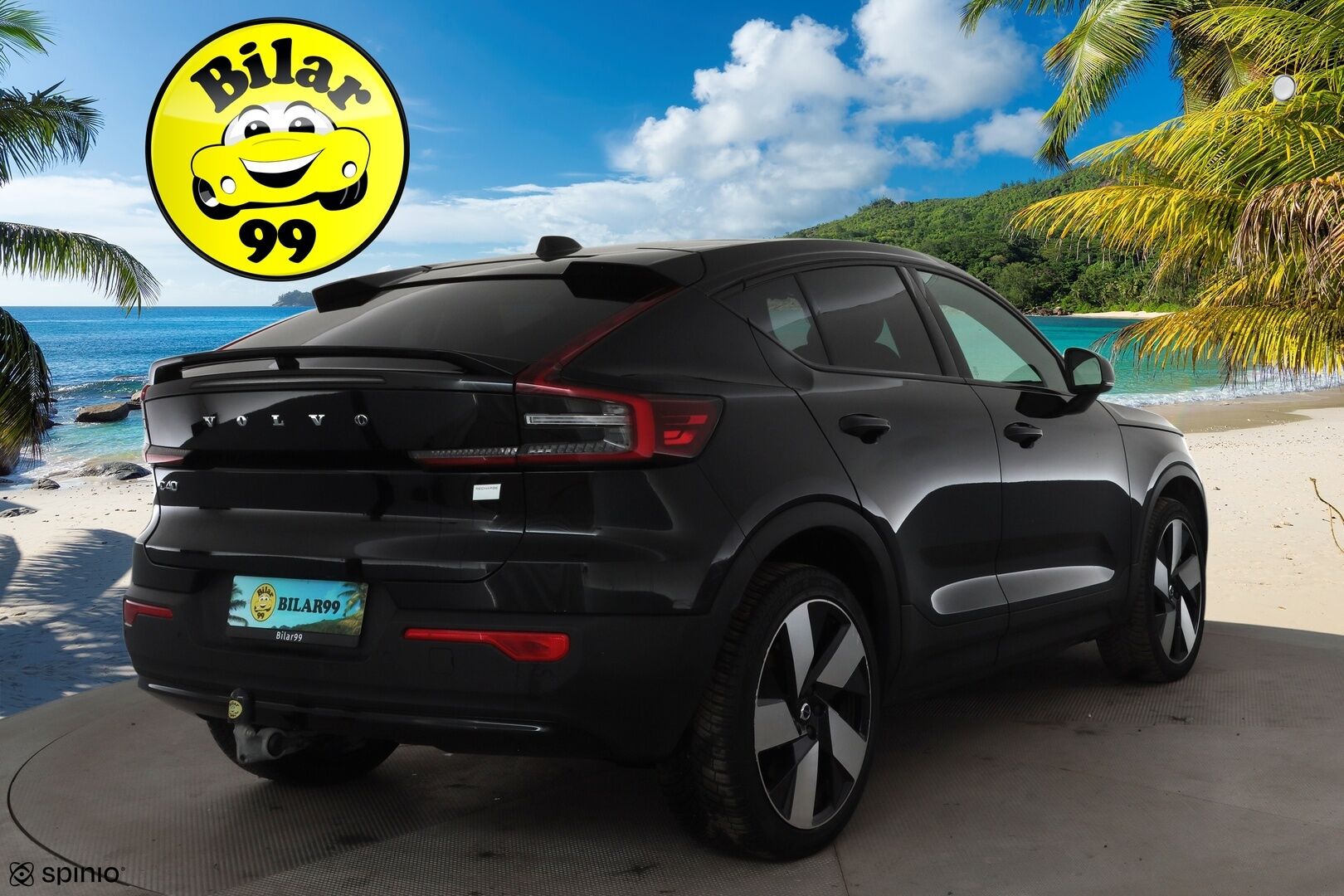 Volvo C40 2023 Recharge Single Motor Plus * ACC / Pilot assist / ILP / LED / Muistipenkki / P.kamera / Koukku / Sporttipenkit * - Akku kuntotarkastettu / Kahdet renkaat / Koti & Kauppalaturi