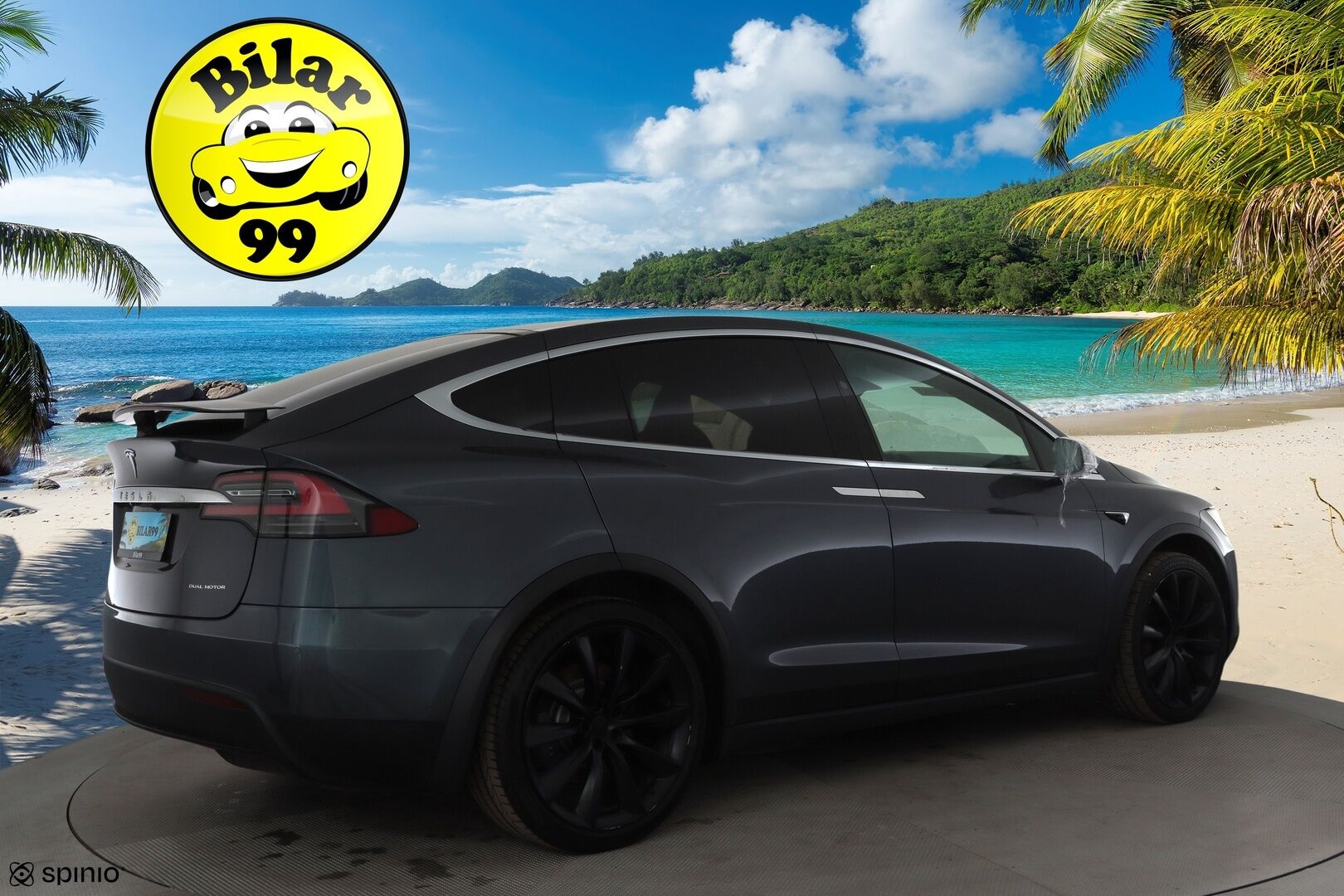 TESLA MODEL X 2019 Long Range AWD 6-P * Ilma-alusta / ACC / LED / P.Kamera / Koukku / Kaistavahti / Keyless * - 2x Latauskaapelit