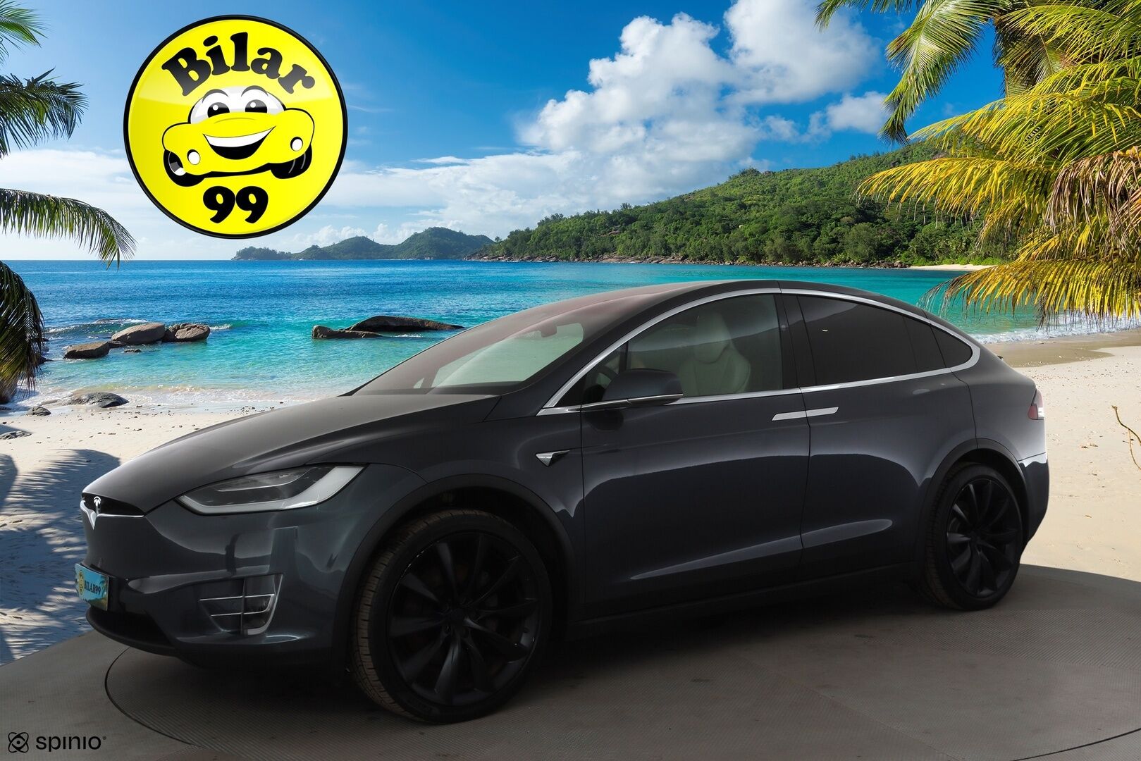 TESLA MODEL X 2019 Long Range AWD 6-P * Ilma-alusta / ACC / LED / P.Kamera / Koukku / Kaistavahti / Keyless * - 2x Latauskaapelit