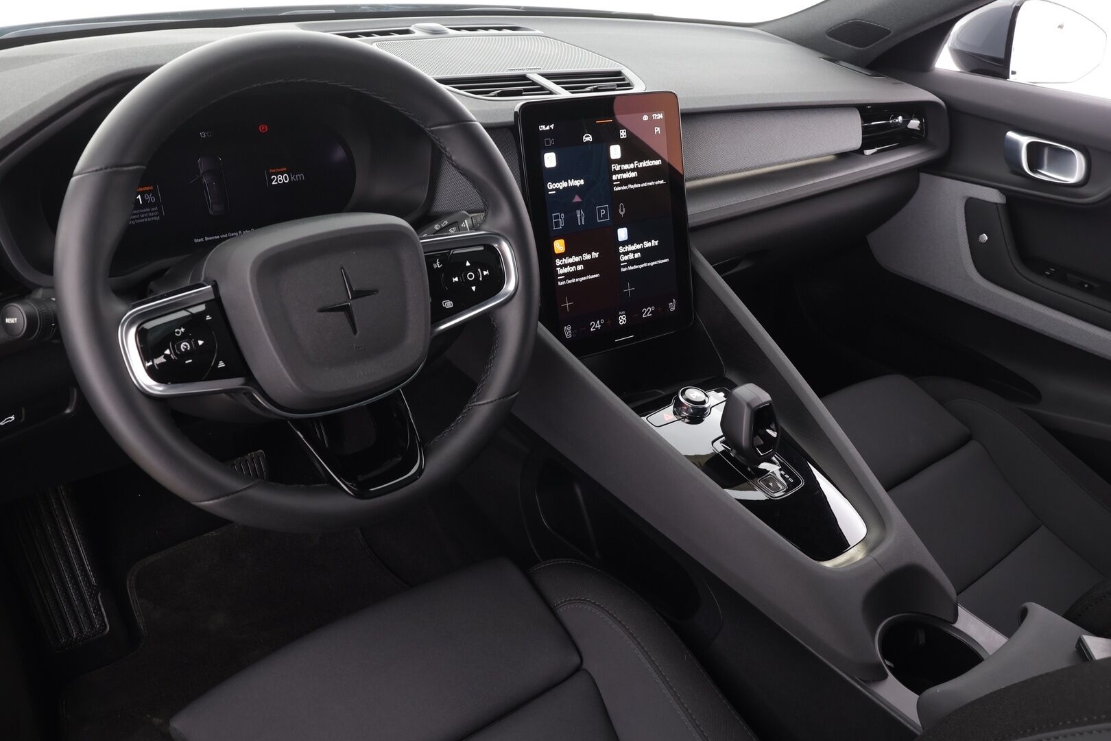 POLESTAR 2 2023 Long Range Dual Motor * Koukku / ILP / H&K / 360° / LED / ACC / Lasikatto / Sportpenkki Muistilla / Navi * - Akku kuntotarkastettu / 2x Latauskaapelit / Kahdet renkaat aluvanteilla