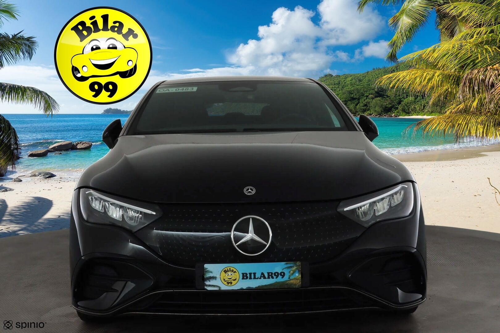 MERCEDES-BENZ EQE 2025 300 * Distronic Pro / HUD / P.kamera / ILP / Muistipenkit / Panorama / KeylessGo / Nahat / Navi * - Akku kuntotarkastettu 