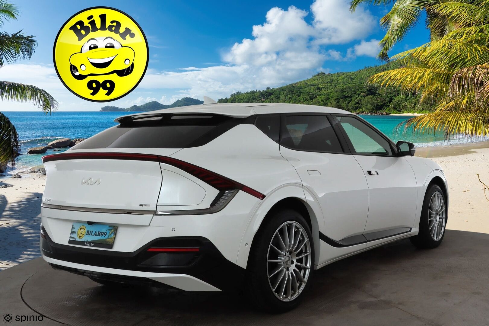 KIA EV6 2023 GT-Line AWD * ACC / Koukku / ILP / LED / 360 / Ilmastoitu Muistipenkki / Navi / Keyless * - Kahdet renkaat aluvanteilla / Merkkihuollettu